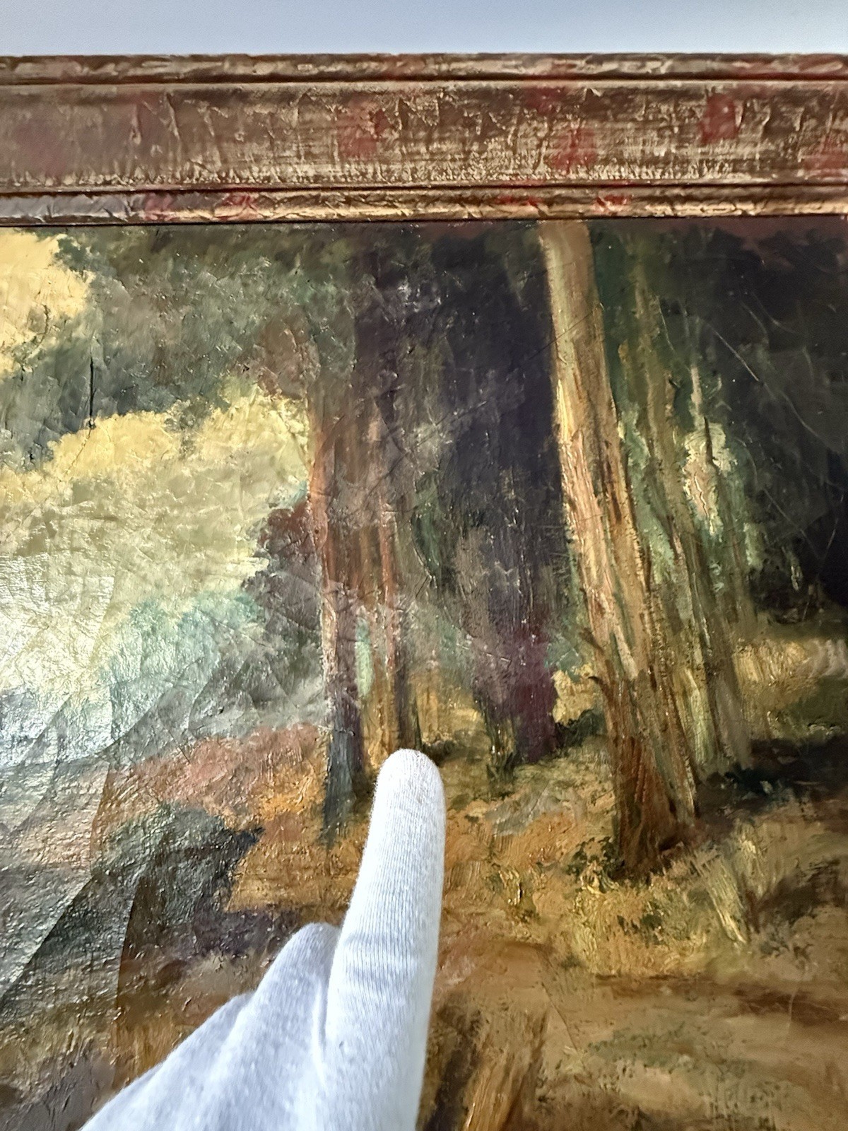 RALPH DAVISON MILLER ANTIQUE 19TH CENTURY CALIFORNIA LANDSCAPE OIL PAINTING OLD