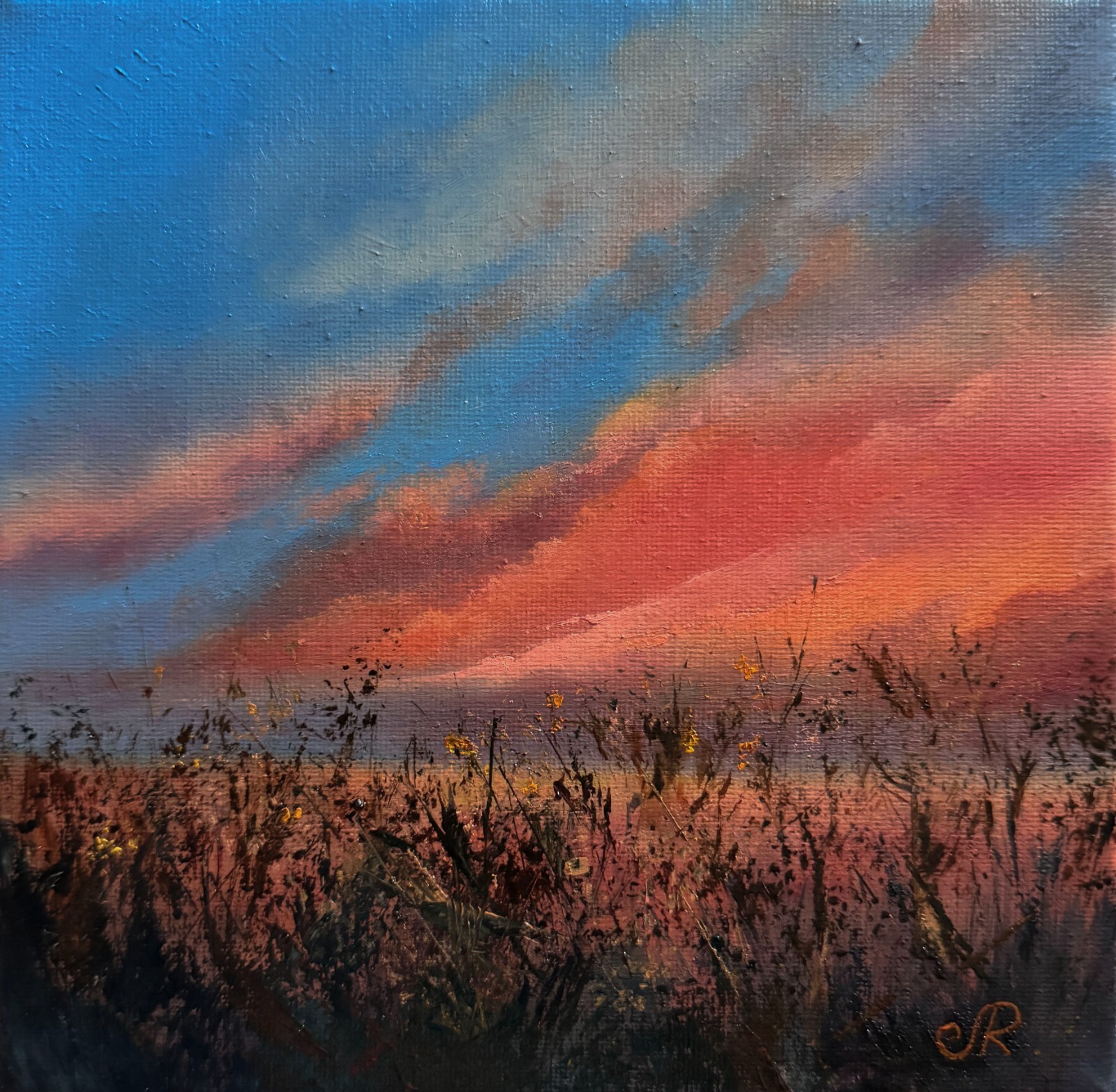 Original Oil Painting Sunset Painting Landscape