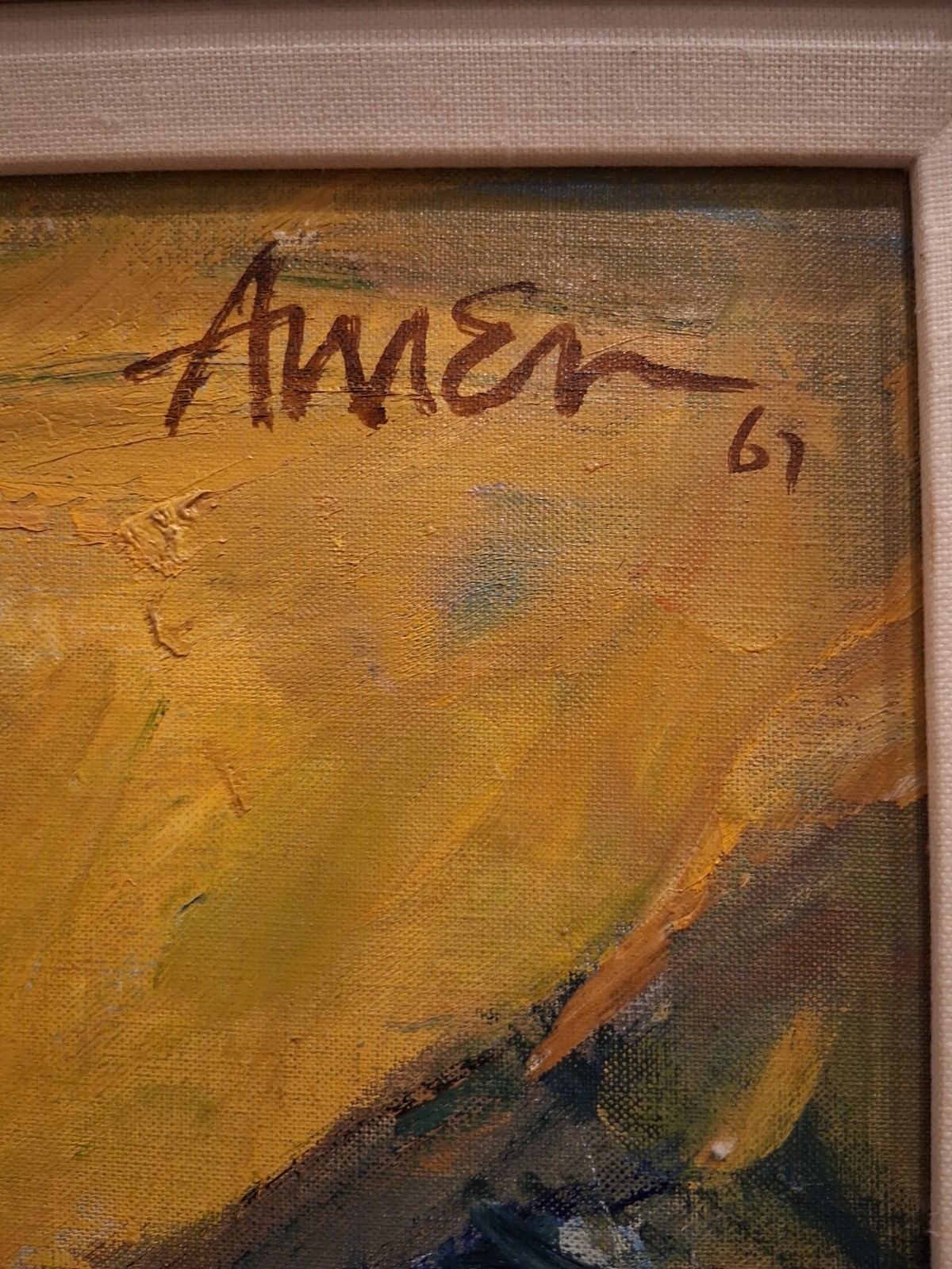 Original Oil Painting by Internationally renowned artist «Irving Amen» with COA
