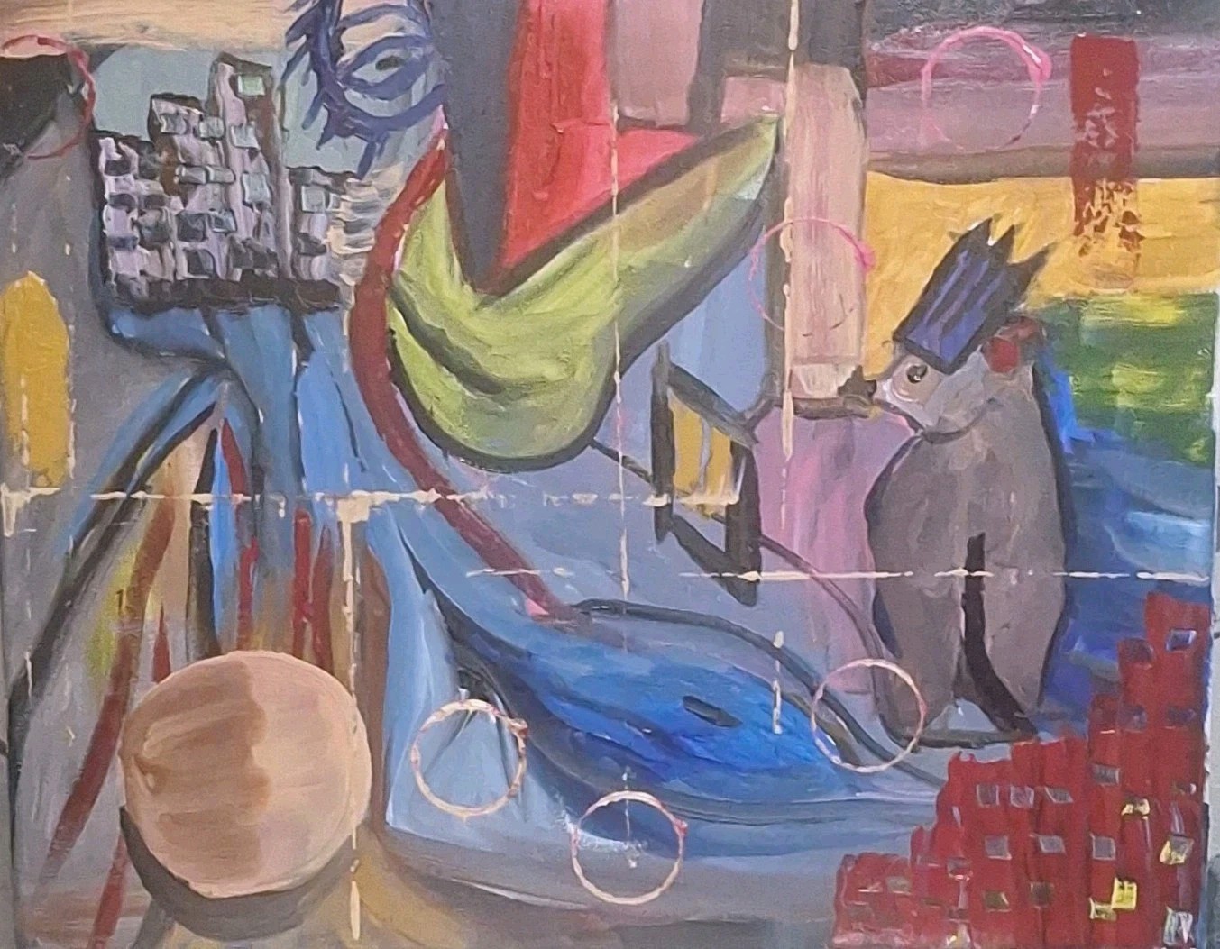 The Confusion, Acrylic Painting – 16×20 Hand Painted Artwork on Canvas