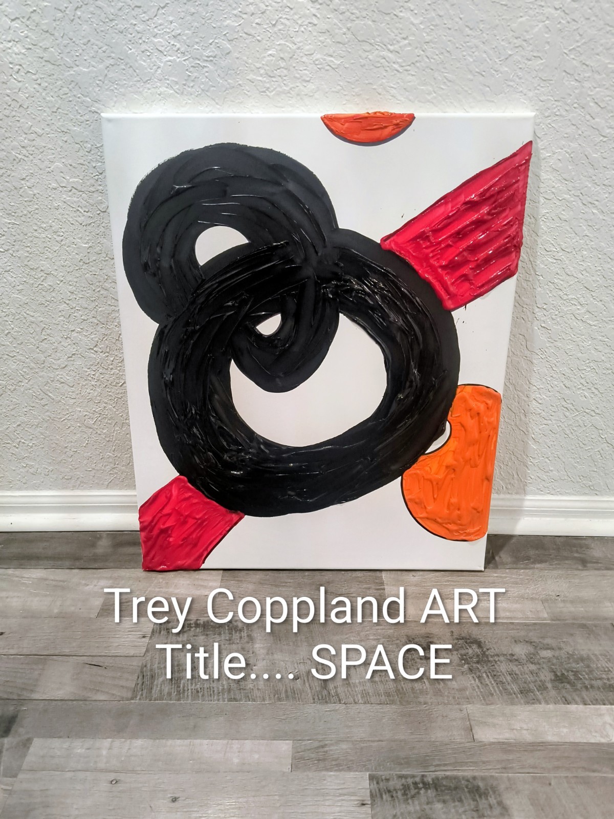 SPACE, Trey Coppland, Abstract Acrylic Painting, 20+24 in, 2026, Signed