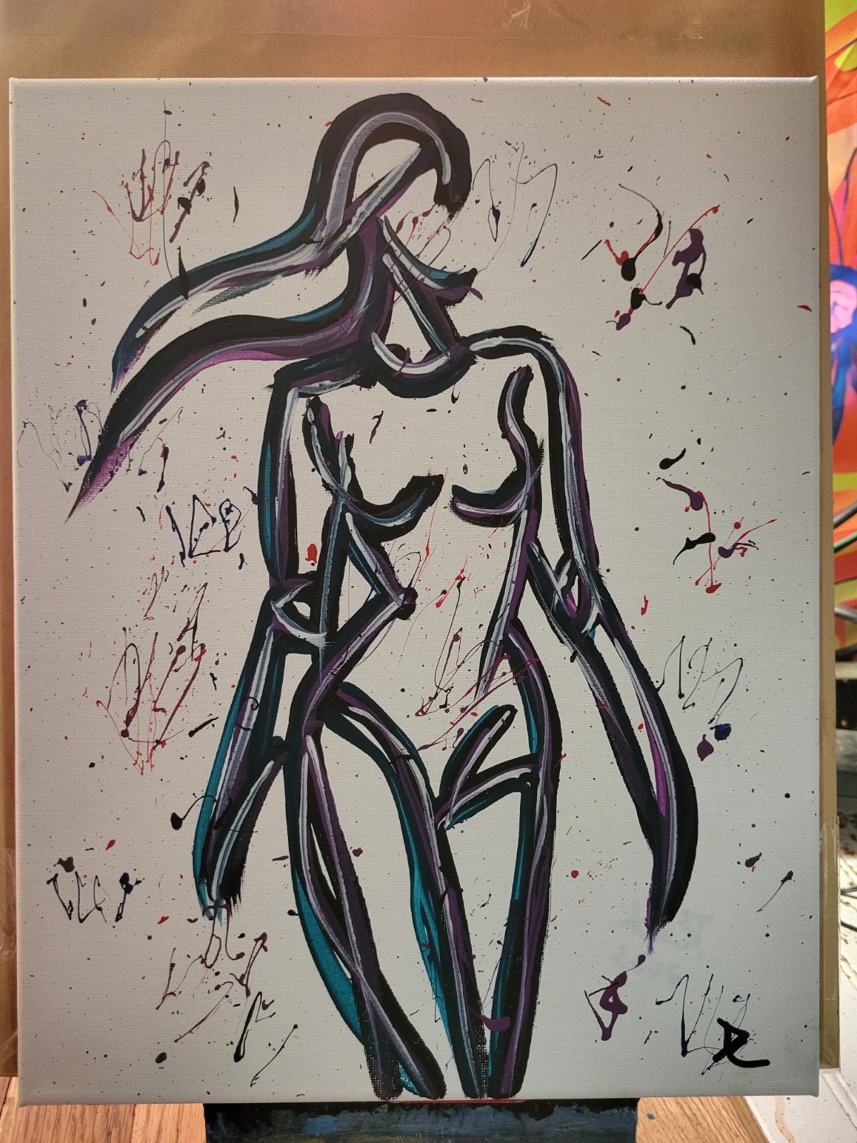 Neo Expressionism Original Modern Abstract Artwork Acrylic Painting Canvas 11×14