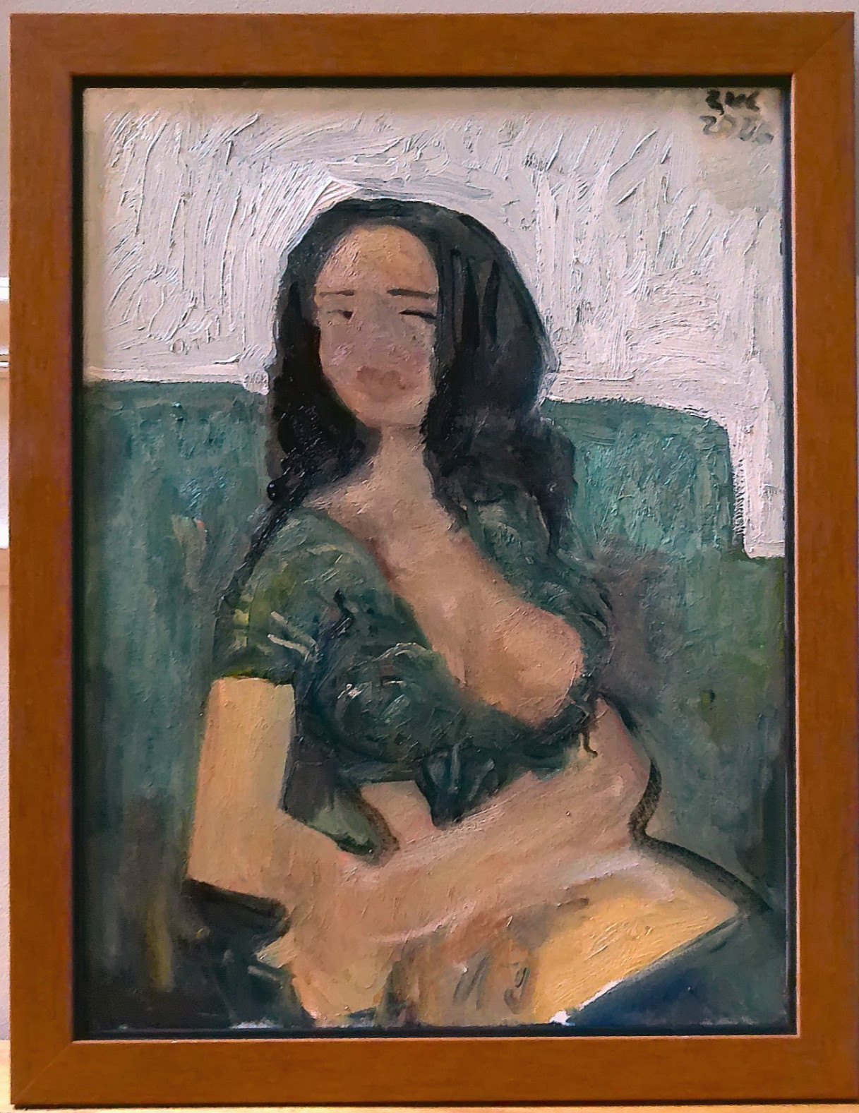 Framed Art Deco Figure Boudoir Surrealism Oil Painting On 18″x24″ Canvas 2026