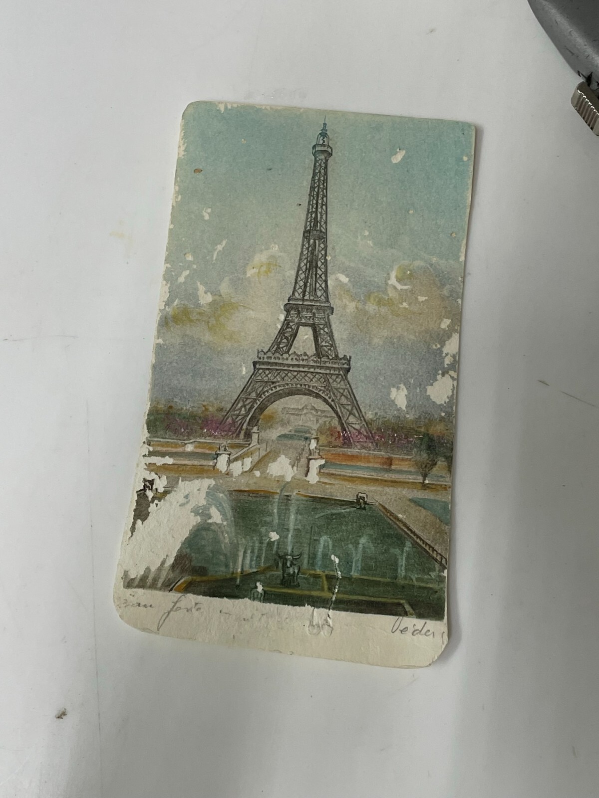 29-Eugene VEDER (1876-1936) French Artist Parisian St Scene Hand Colored Etching