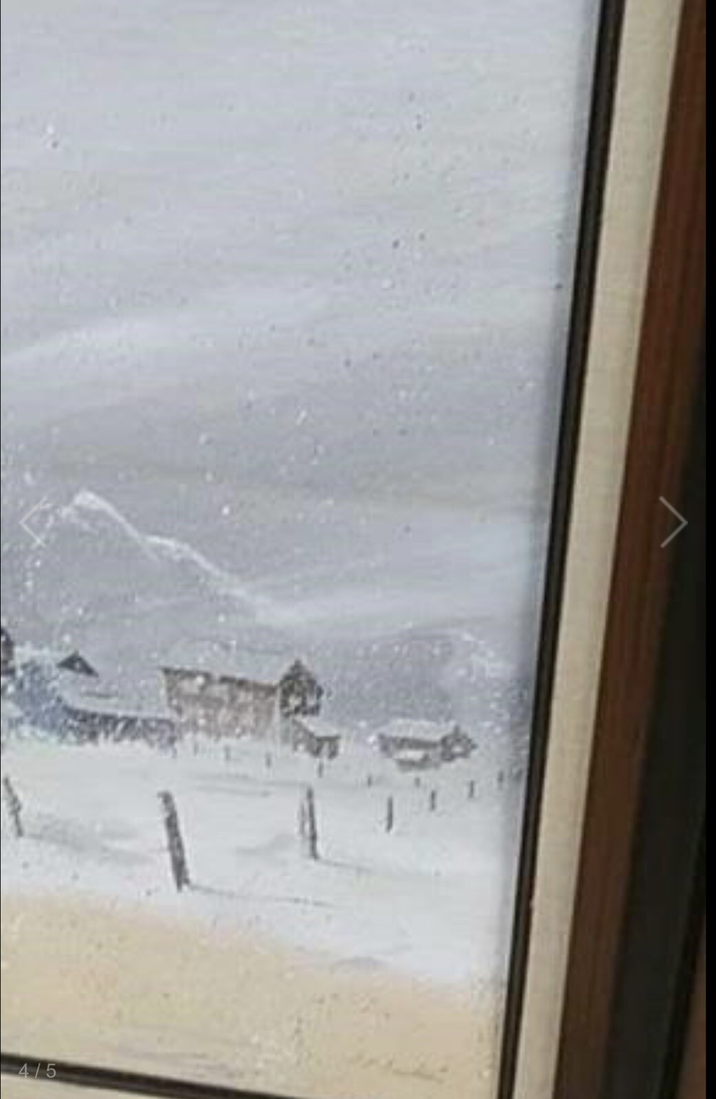 C.C. FAUBION American, 20th Century Gray Skies (Colorado Peace) Acrylic Painting