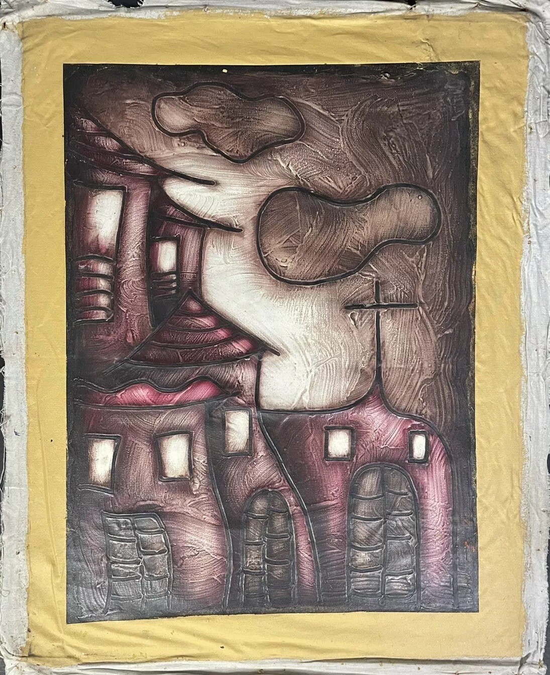Painting by unknown author. Not signed. Cuban Art