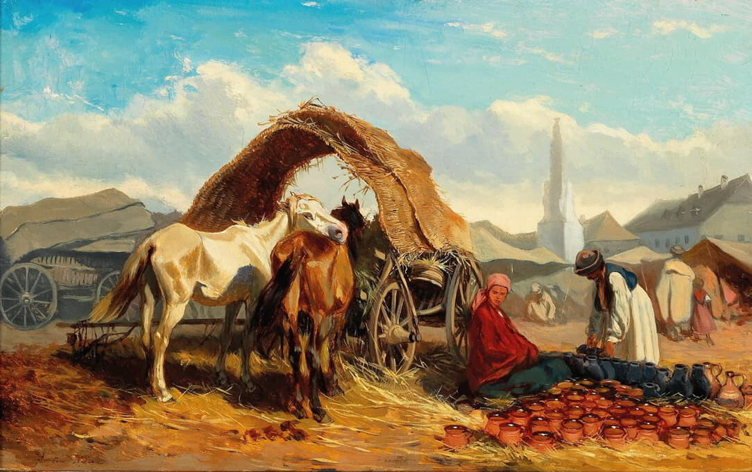 stunning oil painting handpainted on canvas-market