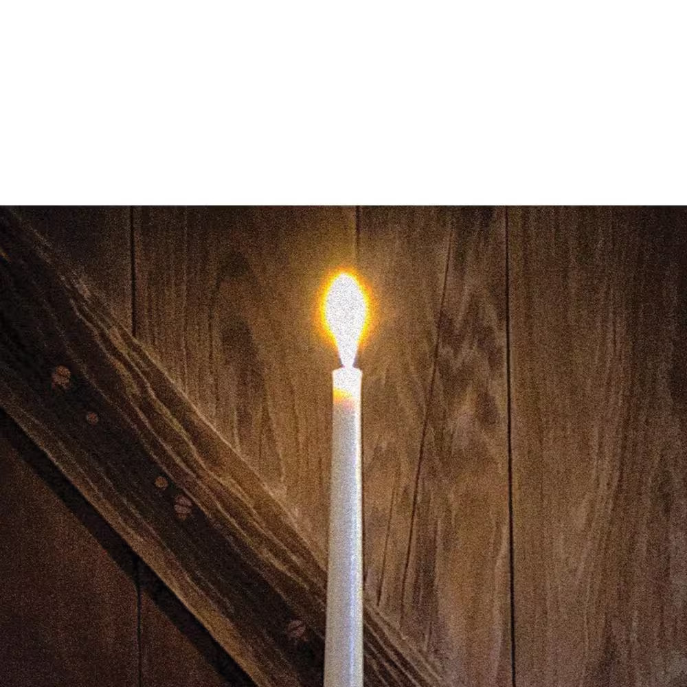 Candle Flame by Steven A, Heller 1-Piece Unframed Canvas Drawing Print 14 In. X