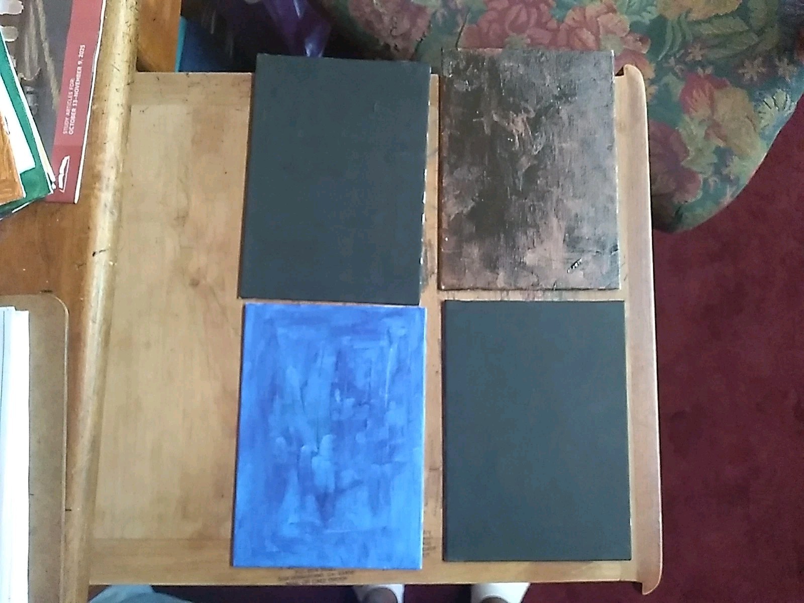 A Bundle Of 11 Acrylic Paintings On 5×7 Canvas Panel Artwork