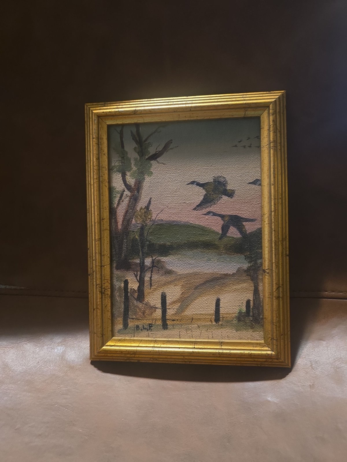Oil Painting Of Ducks Flying