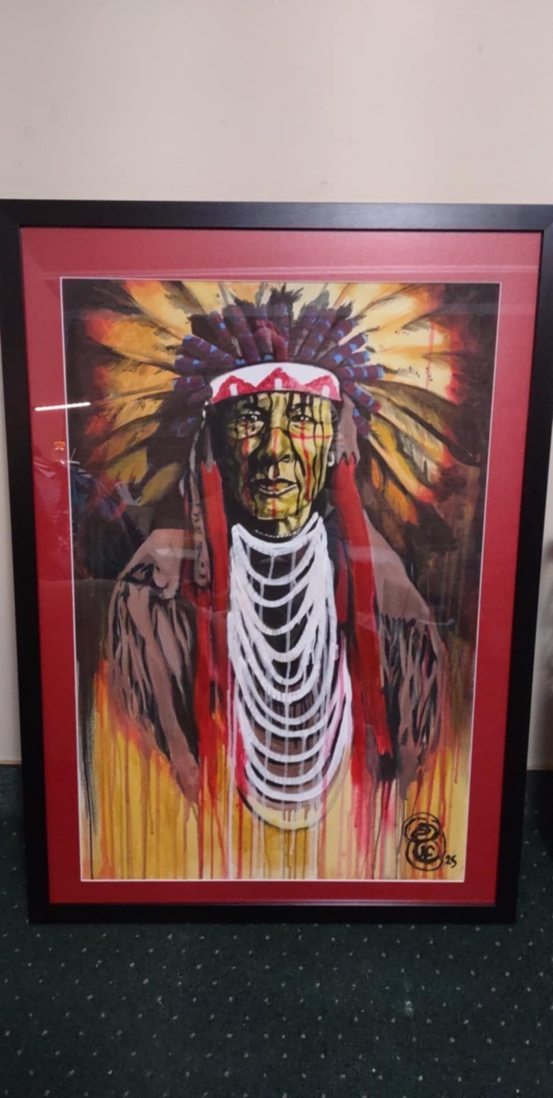 Original prison art ONE-OF-A-KIND painting from Idaho State Prison