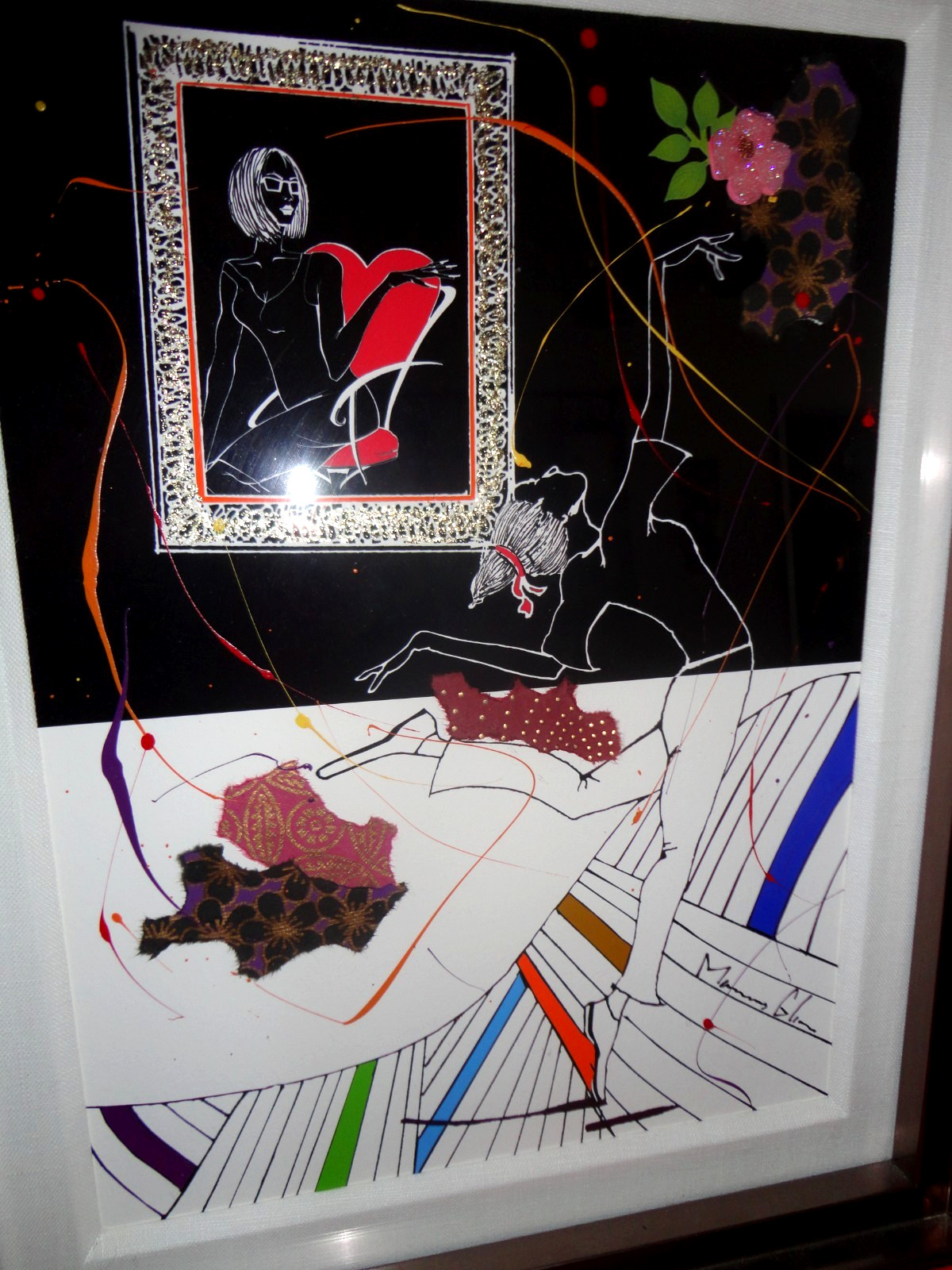 Marcus Glenn Signed from «Dimensions of Art Series» Mixed Media Giclee on Paper