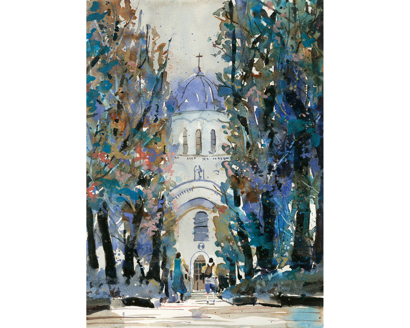 Colorful Church of St. Michael the Archangel Kaunas Lithuania (original)