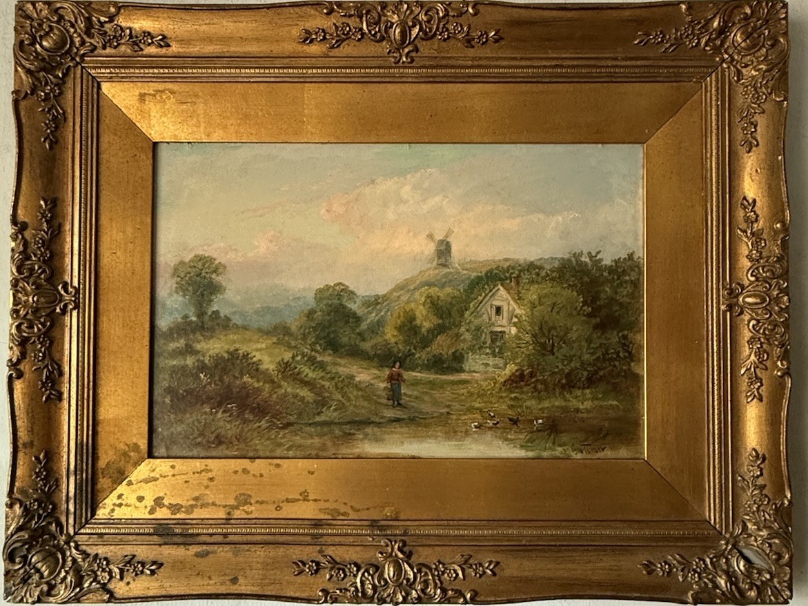 GEORGE TURNER Il ANTIQUE 19TH CENTURY ENGLISH LANDSCAPE OIL PAINTING OLD UK 1880