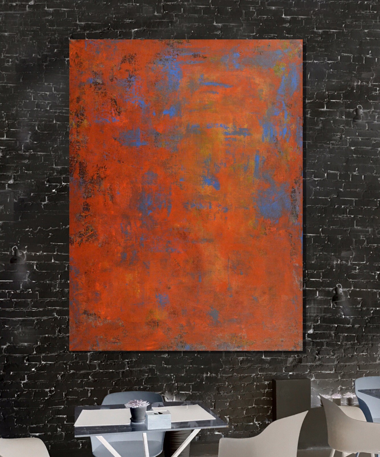 Mark Little original Professional￼ canvas￼ Painting 81” X 62” (6ft 9in)Abstract
