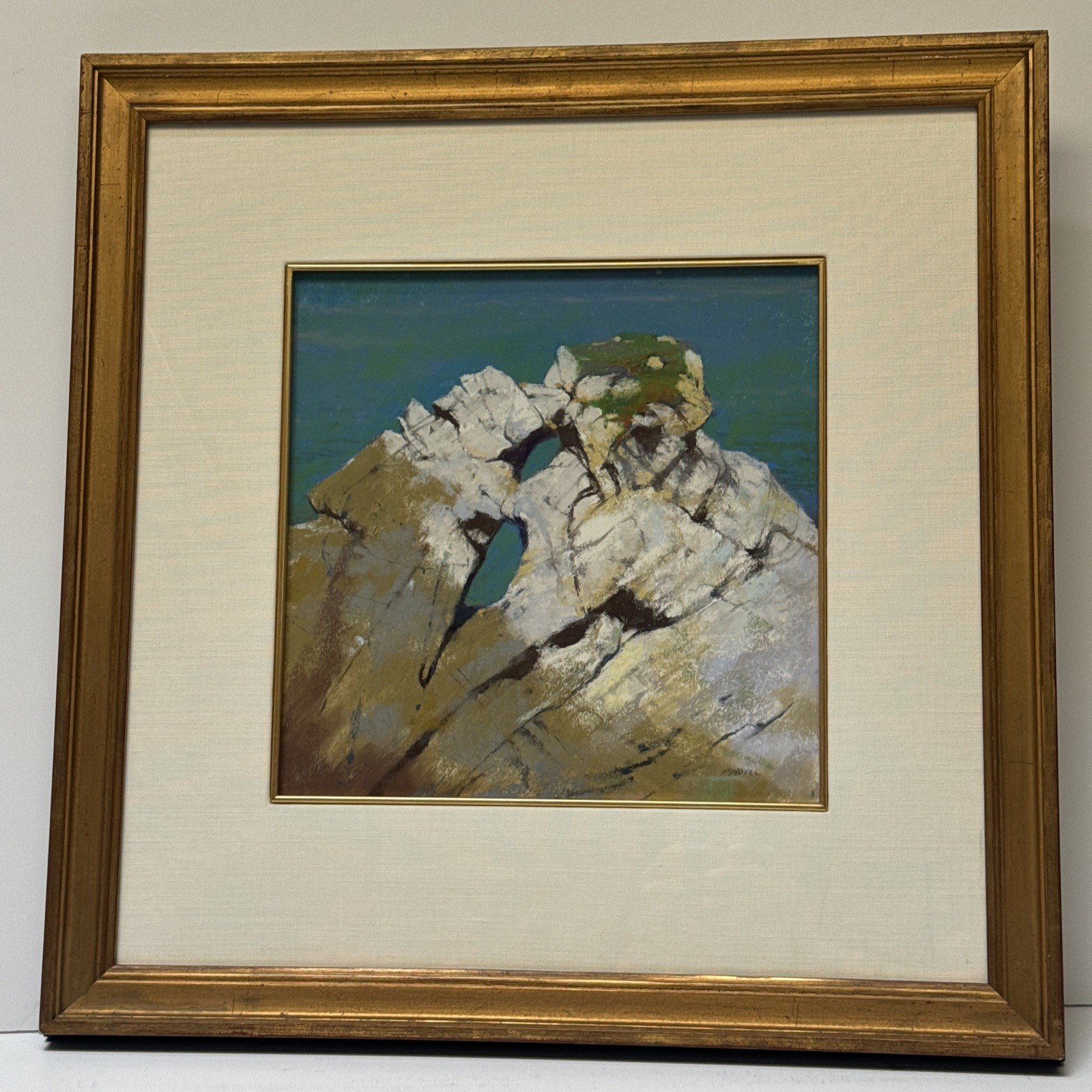 Albert Handell Painting Drawing Pastel China Cove Landscape Coastal Beach Famous