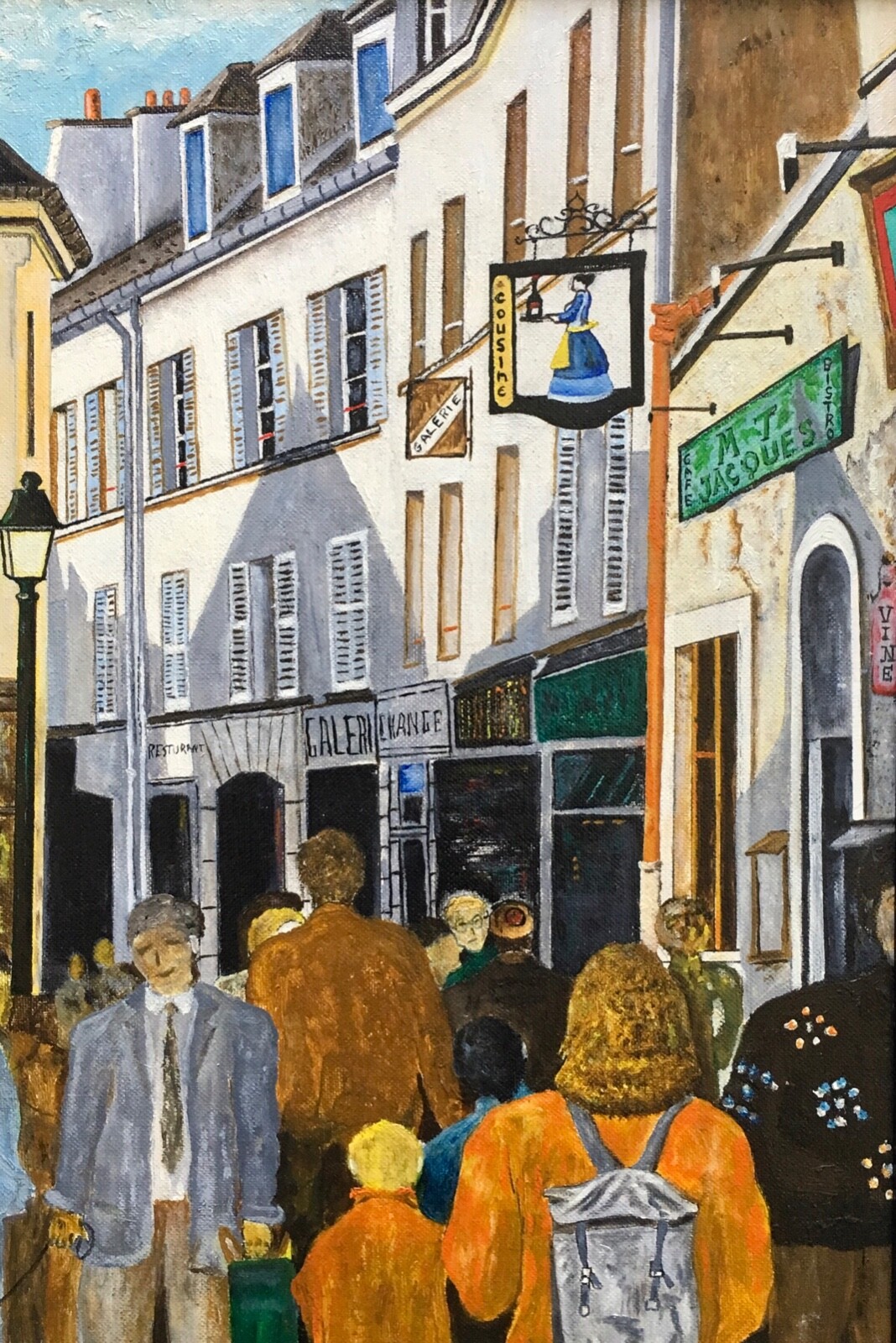 Contemporary Expressionism Amsterdam City Street Scene People Figures Mystery