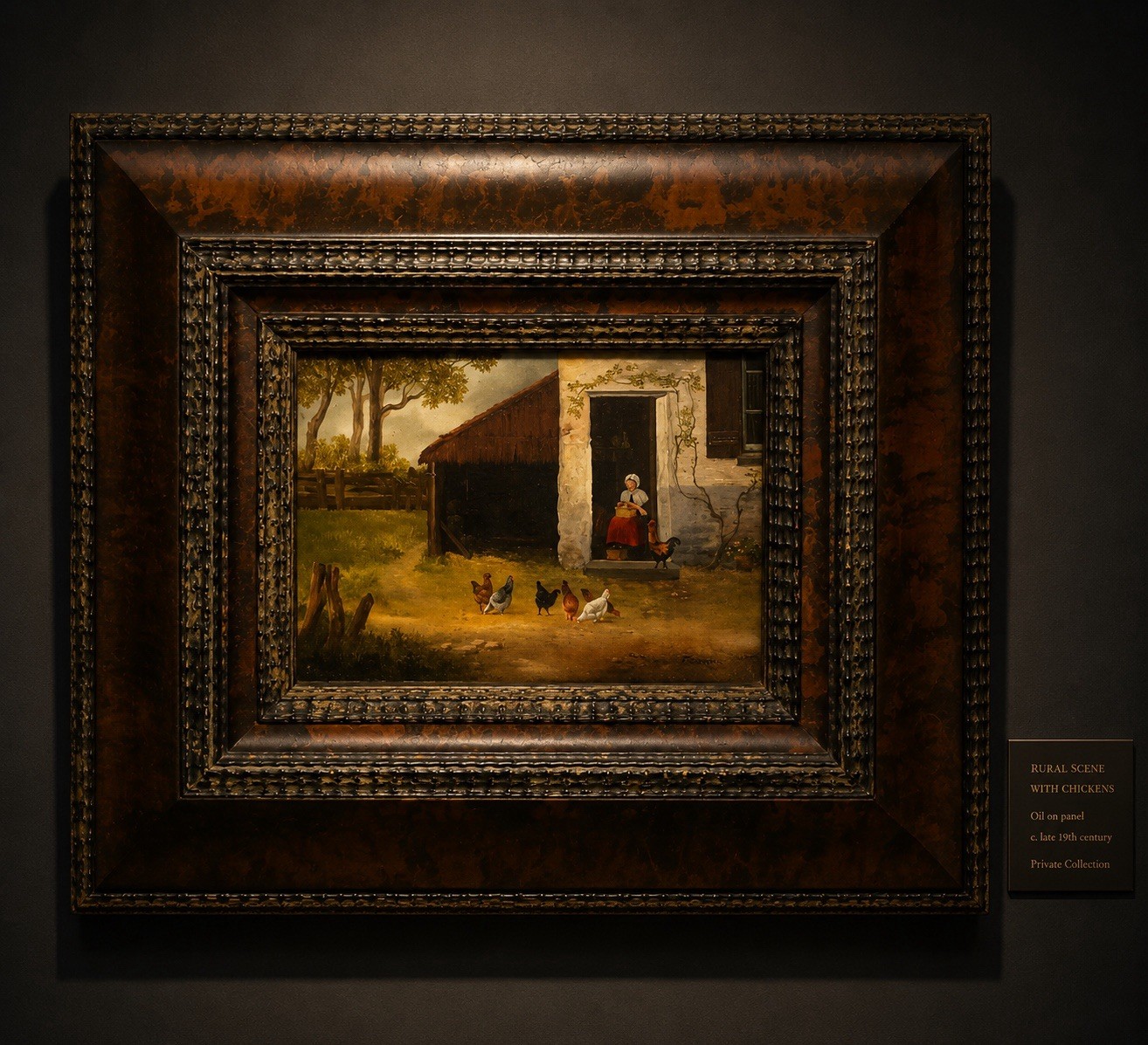 Weekend Only SP Price 17th Century Antique Dutch Oil Painting on Oak Panel