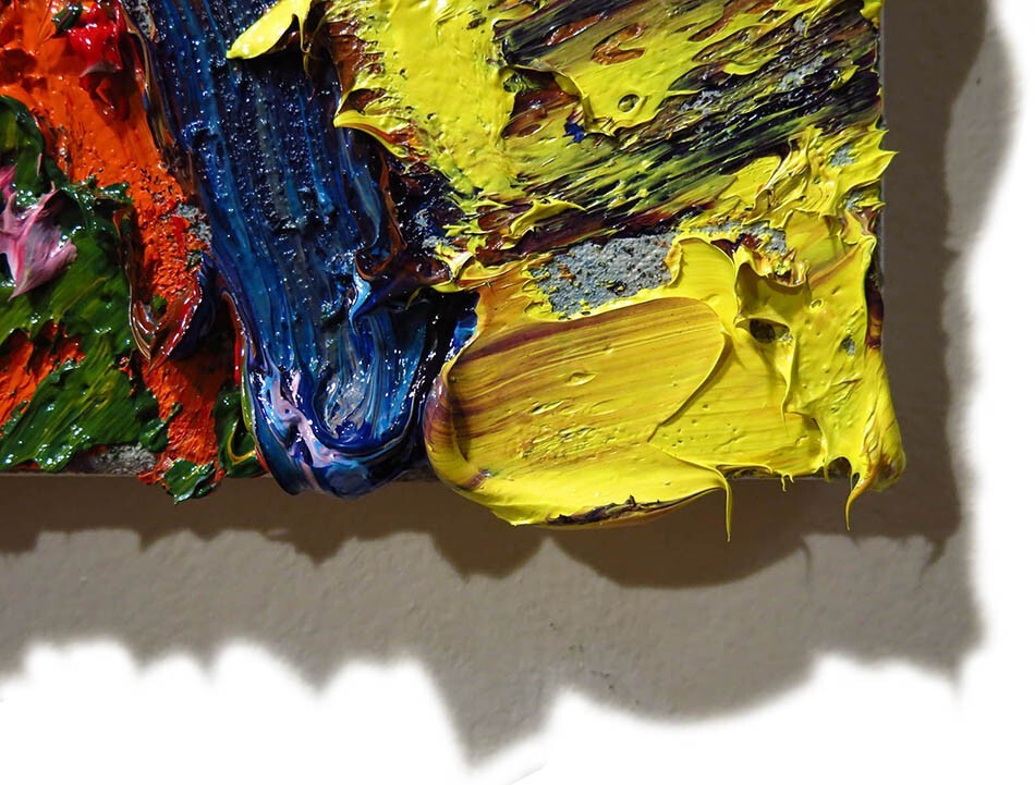 LANDSCAPE ORIGINAL OIL█PAINTING█VINTAGE█IMPRESSIONISM█ART█MODERN ABSTRACT POP