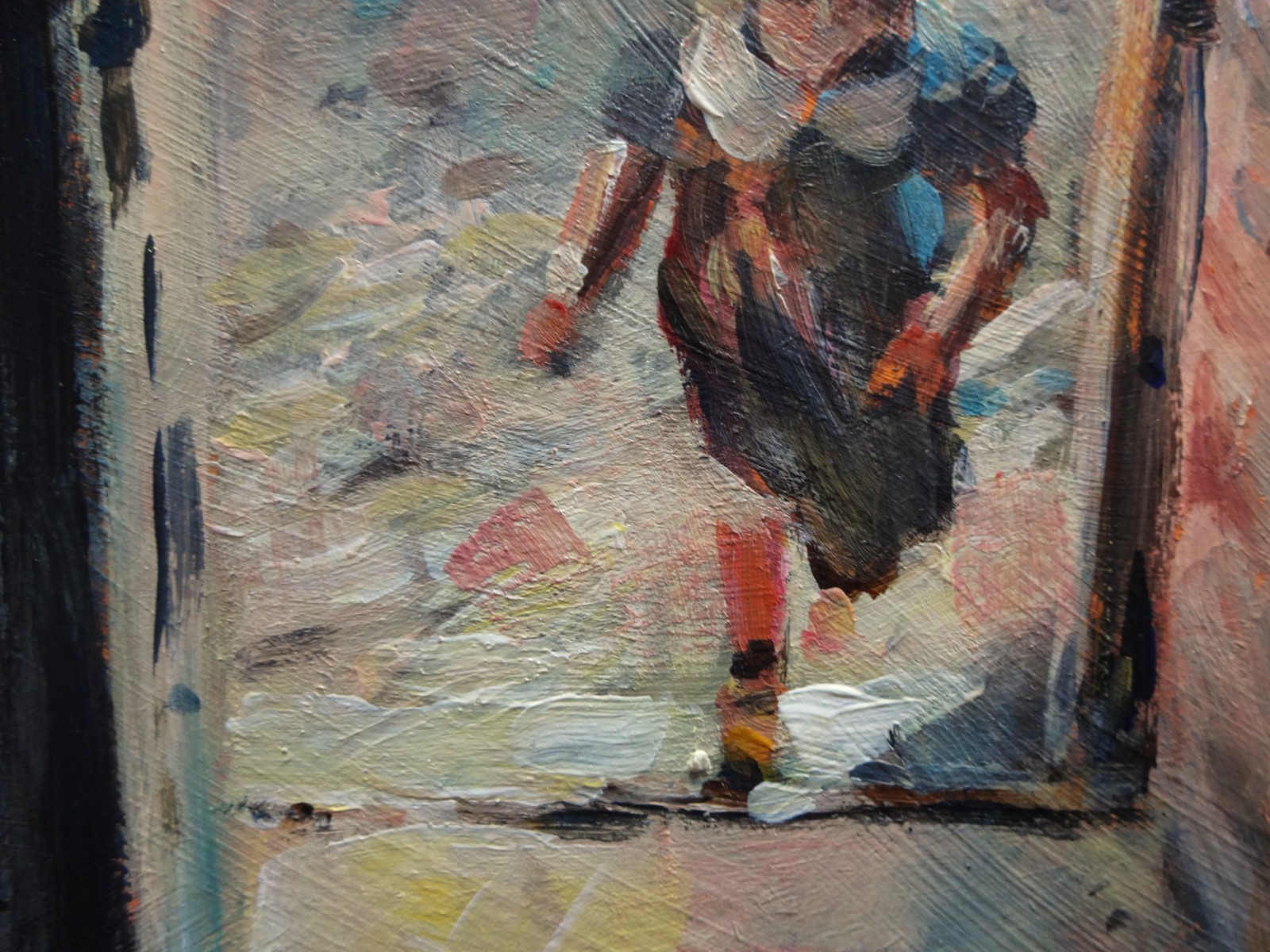 GERRY MILLER – Original Artwork «Doorway» Acrylic Paint on MDF board. Size A4.