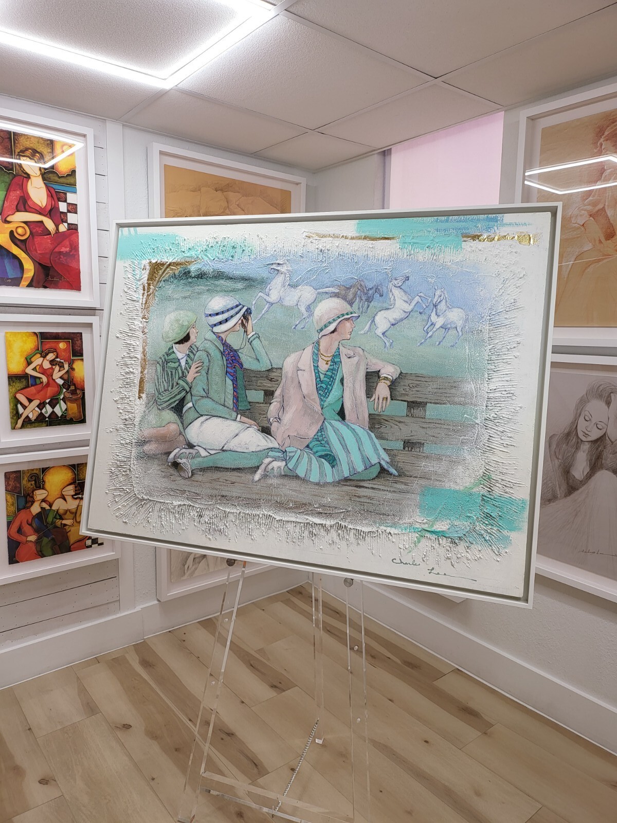 Iconic Piece of Painting Art by Charles Lee «Famous Park West Exhibitor Gallery»