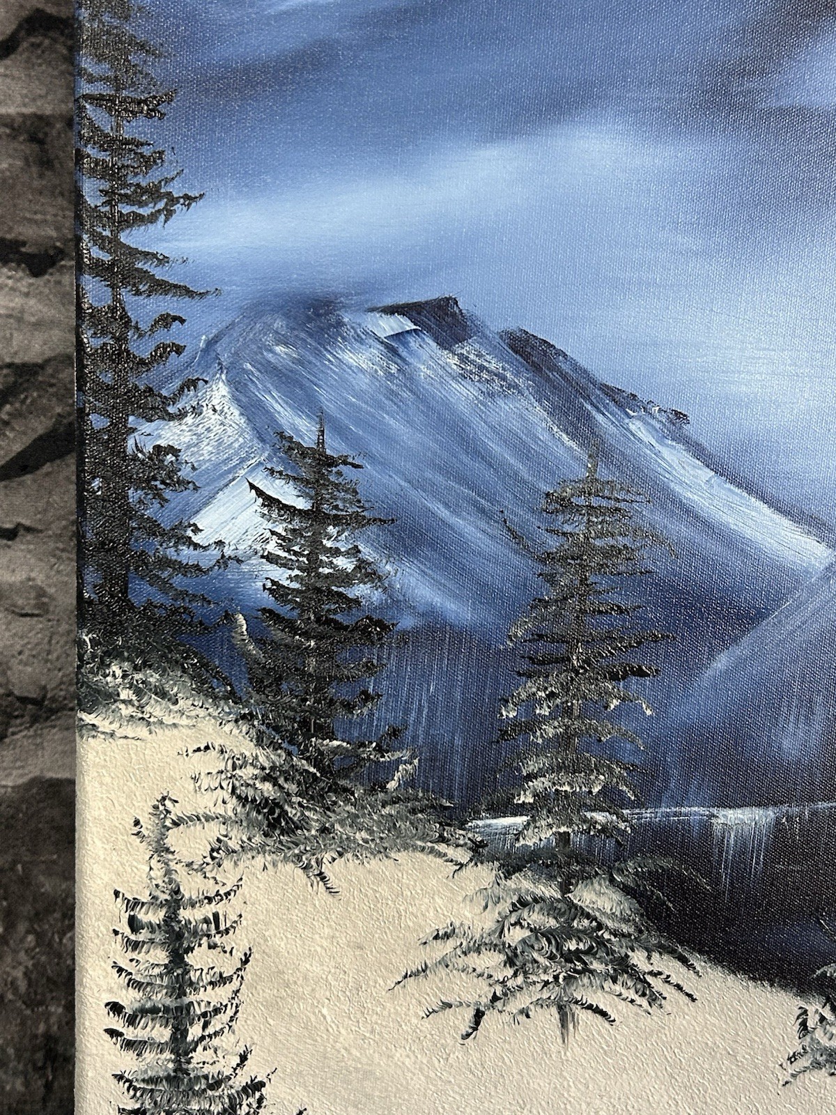 18 X 24 Oil On Canvas Original “Mountains Azul” OOAK Artist Thomas Levi