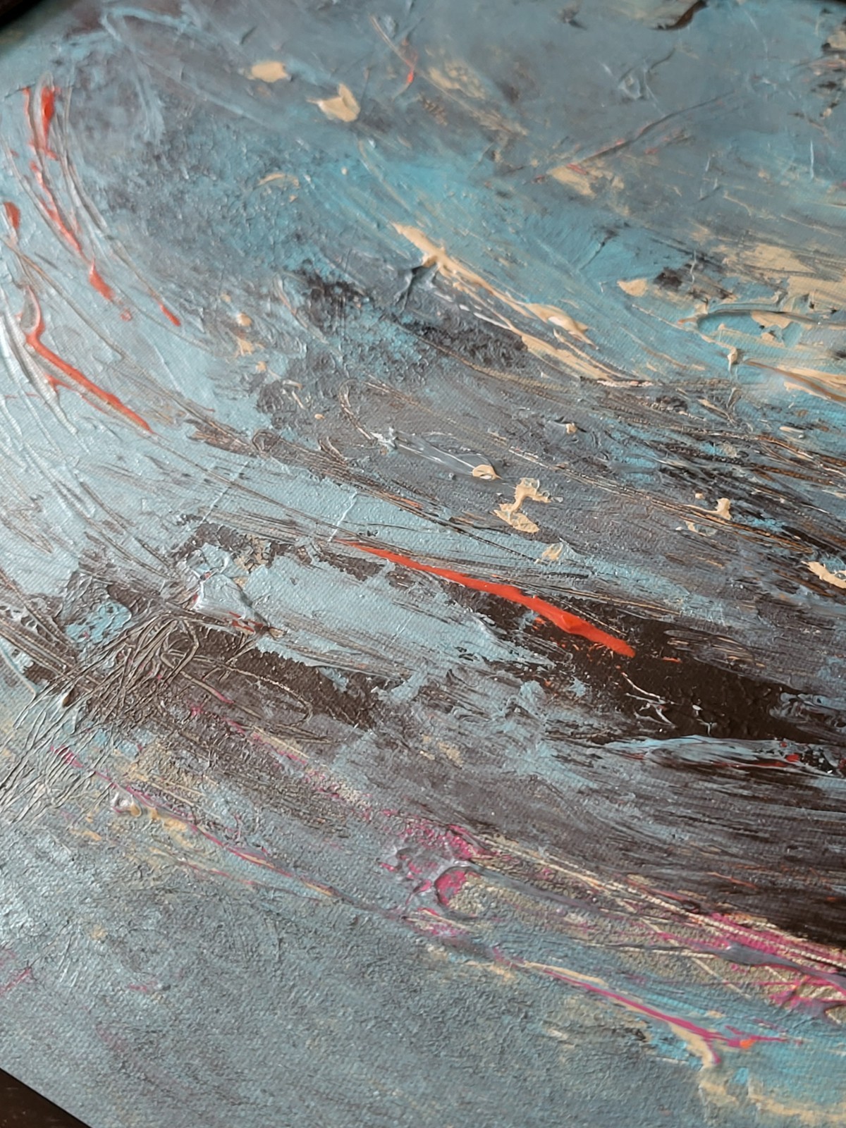 Beautiful Original Abstract ACTYLIC ON CANVAS board Modern Contemporary Art