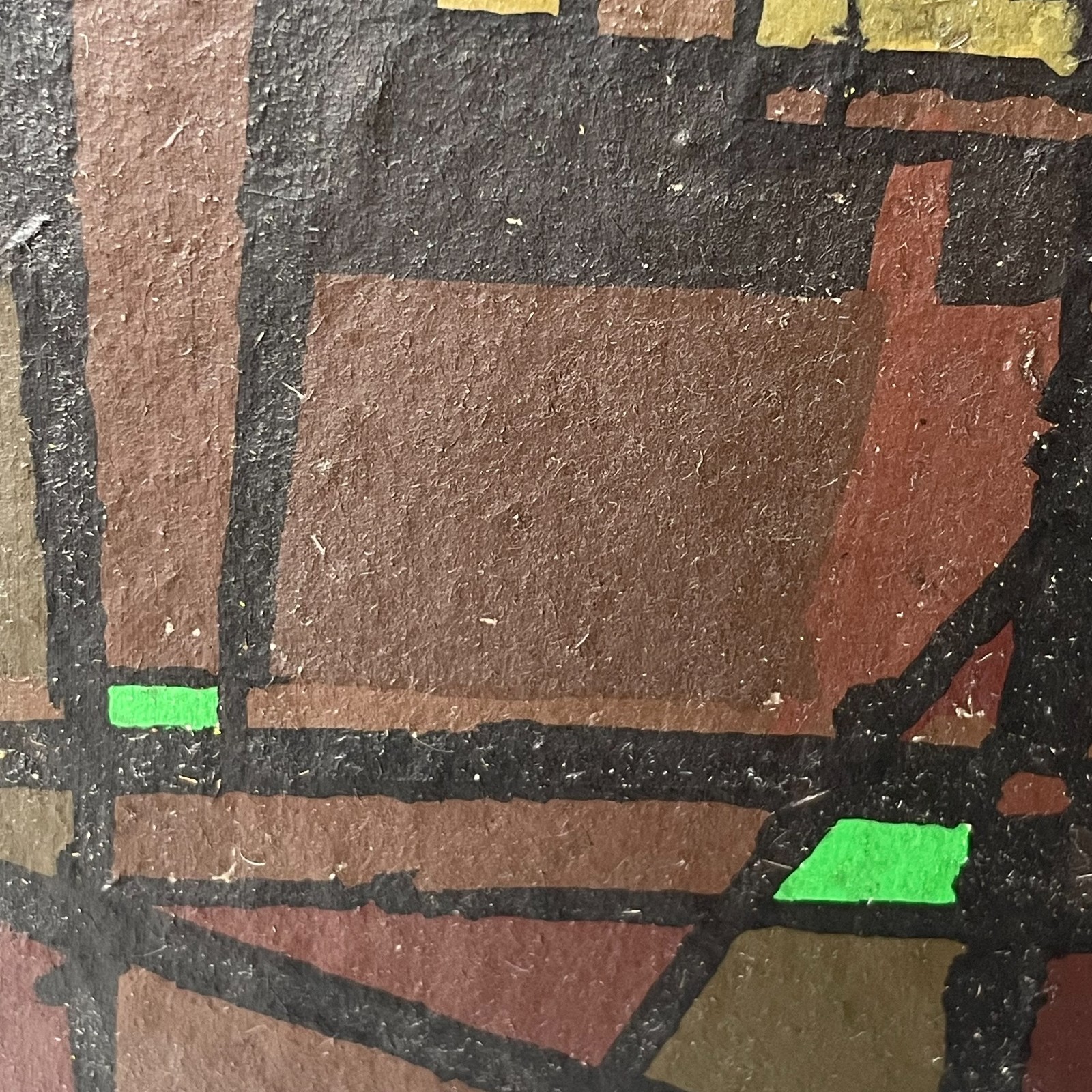 Oscar Cleve Abstract Painting 1961 Swedish Modernism 20×40 cm