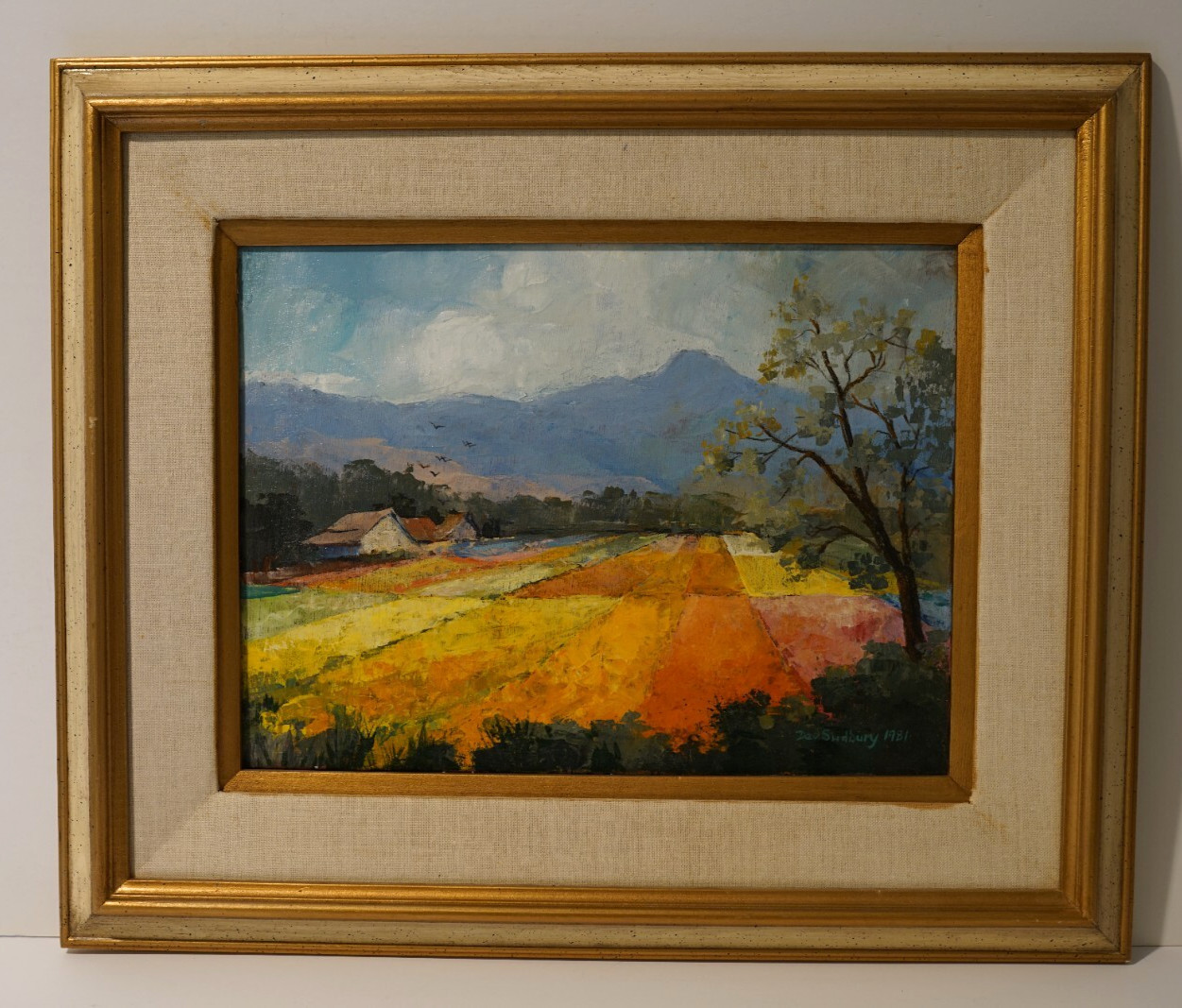 Dee Sudbury American Artist Painting Impressionism California Field 1981