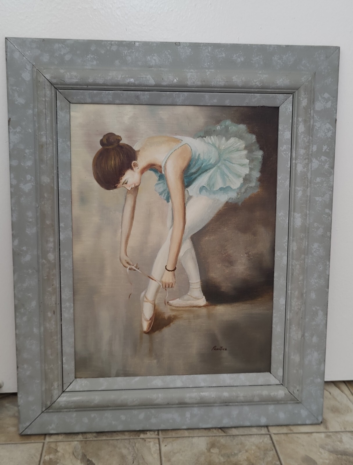 PrenTice. Young Ballerina. Paintings Oil on canvas. 15.5×11.5 in.