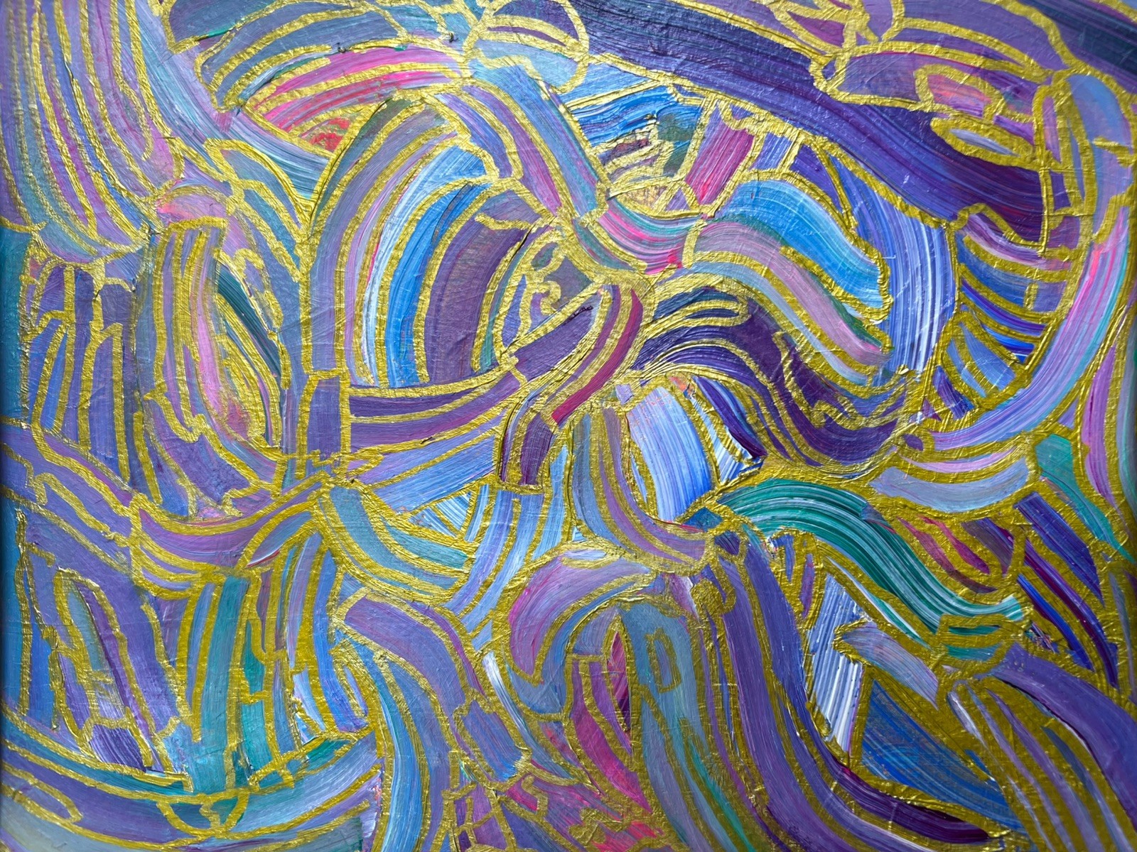 Painting Original Abstract Art Matted 11×14 Modern Acrylic Wall Decor Jimarieart