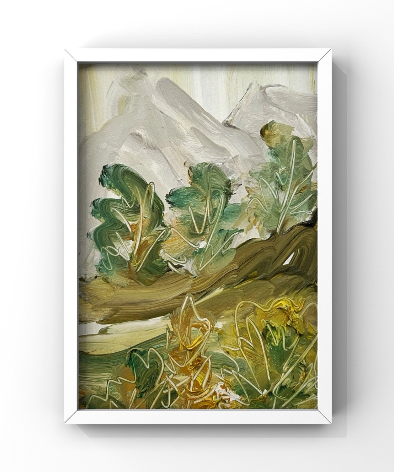 Fall Autumn Landscape Swiss Alps Mountain Forest Landscape Switzerland Painting