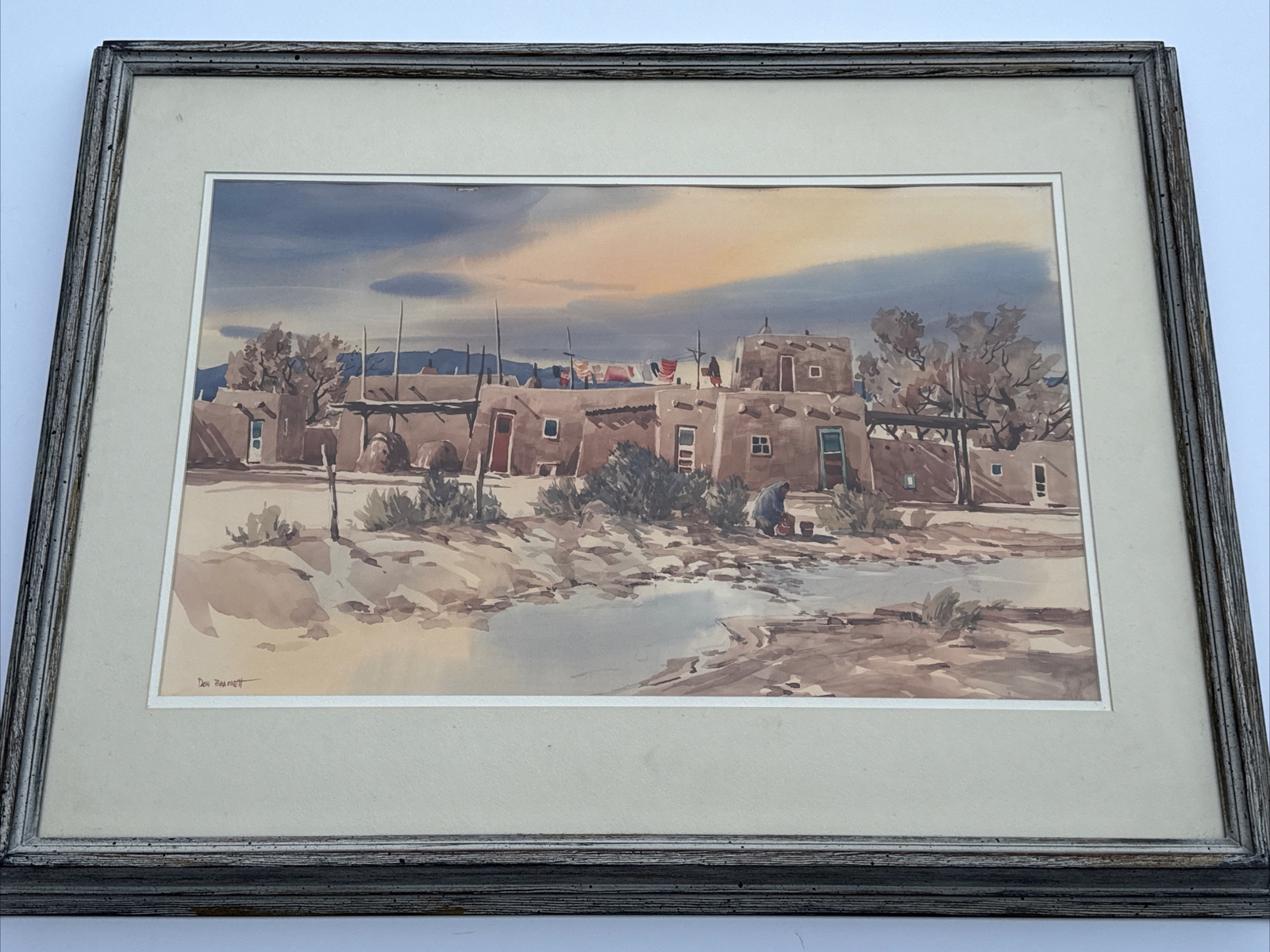 DON BRACKETT PAINTING NEW MEXICO NATIVE AMERICAN INDIAN LISTED FAMOUS EXHIBITED