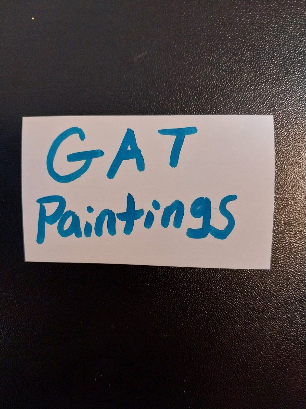 G.A.Titan Acrylic Painting IMPRESSIONIONISM Abstract Green Yellow Blue Original
