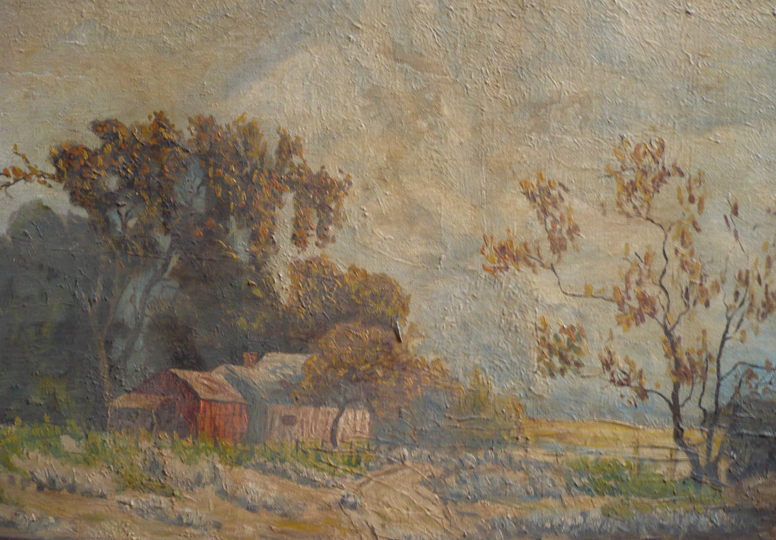Rare HAROLD BERGEN, German Impressionist Teacher Germany Arts and Crafts OLD OIL