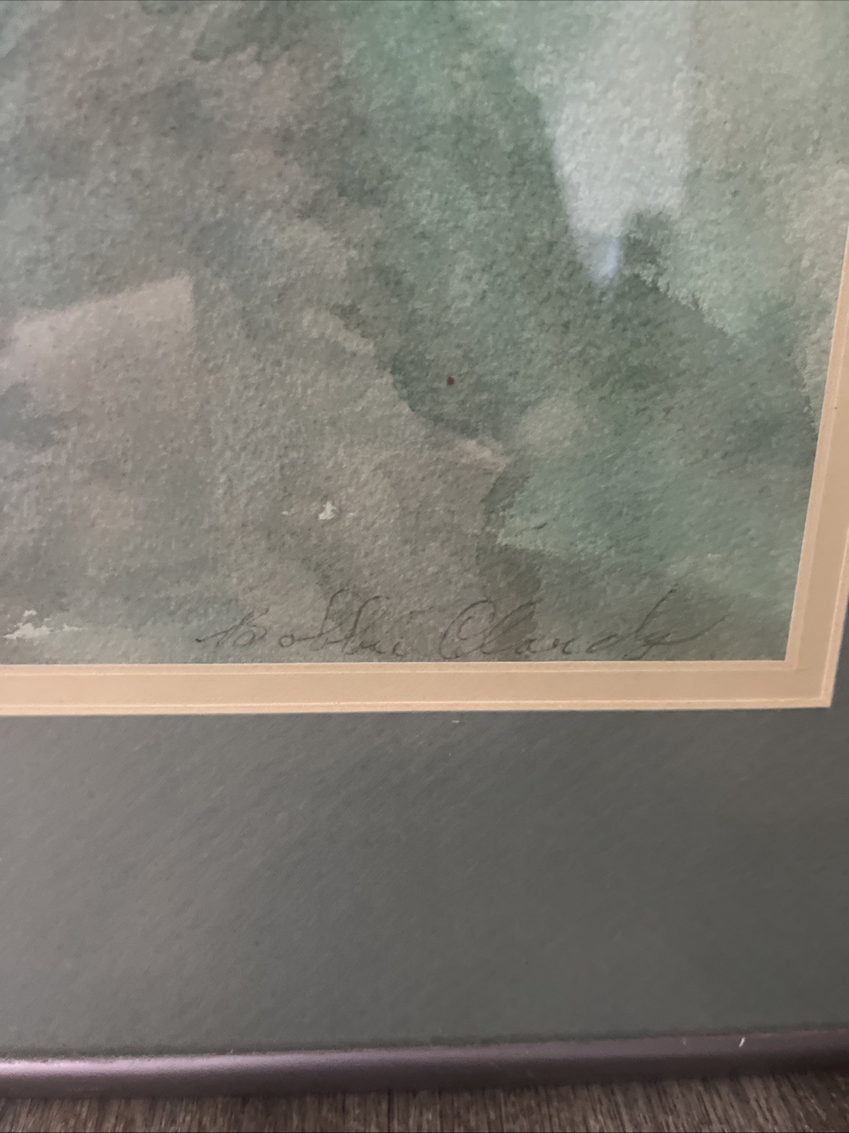 Vintage Signed Frames Original Watercolor Of Poppies By Bobbie Clardy 20×27