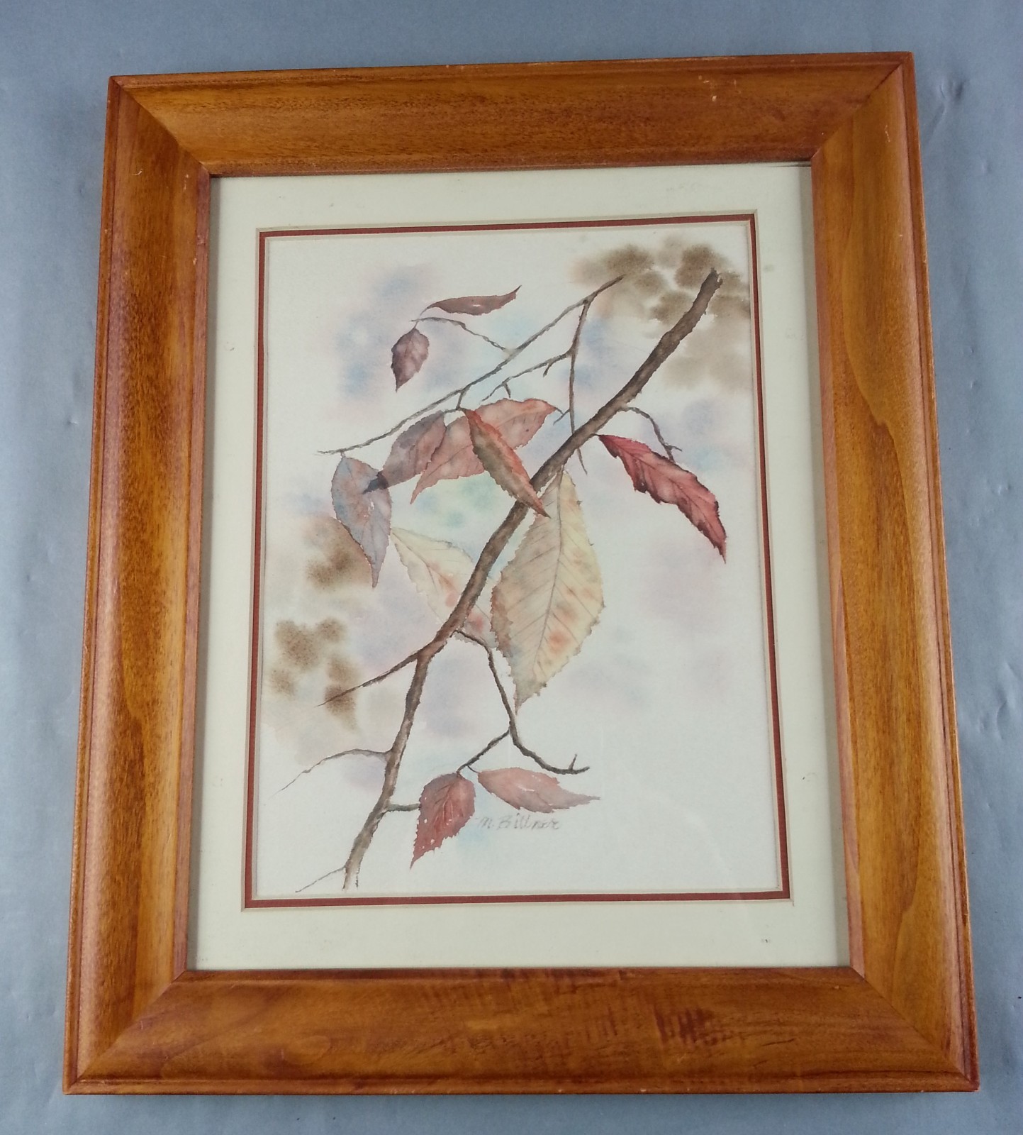 M. Billner Leaf Art Original Watercolor Autumn Leaves Artwork