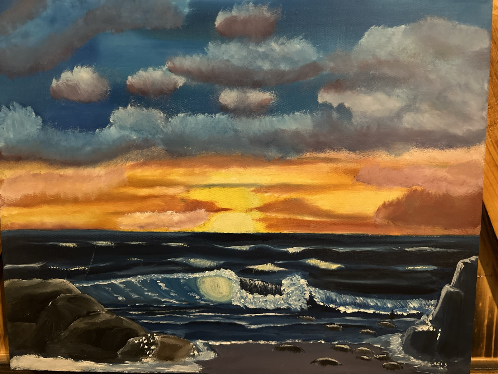 Sunset Next To Beach