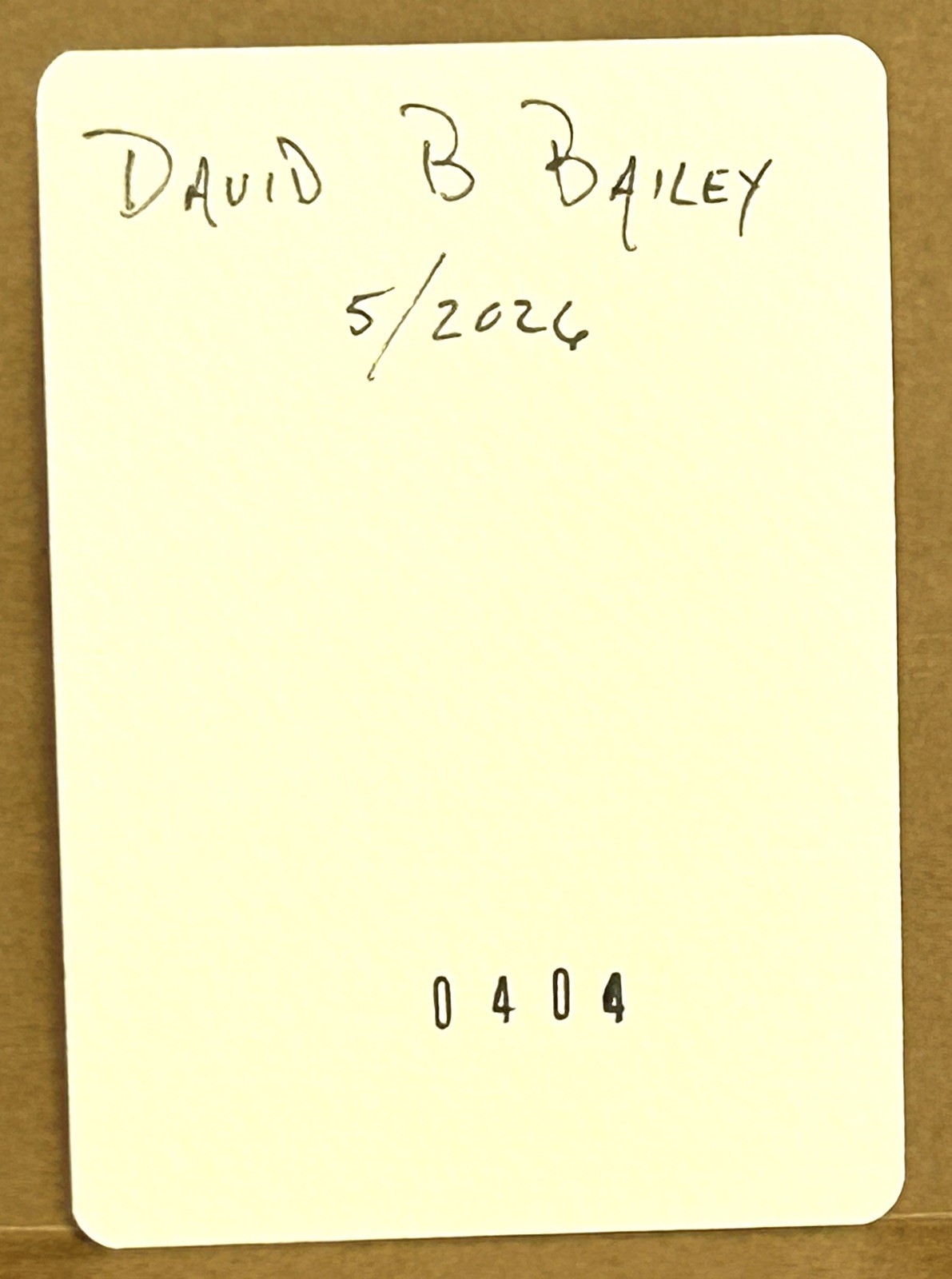 Aceo, Original, Watermedia – Fall Tree – by David B Bailey 0404