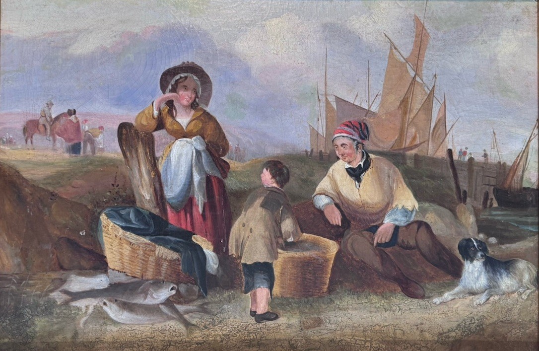 19th-Century Maritime Oil Painting, Attributed to Joshua Shaw (1776–1860)
