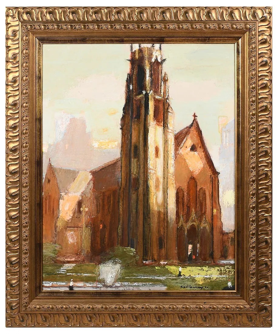 Frederick Conway USA 1900-1973 Large Original Famous Modernist Painter 40″ X 30″