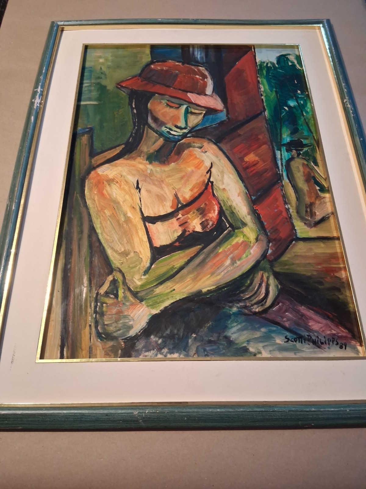 Abstract Oil Painting 1989 [A+ Condition] SAME DAY SHIPPING..LOOK $100