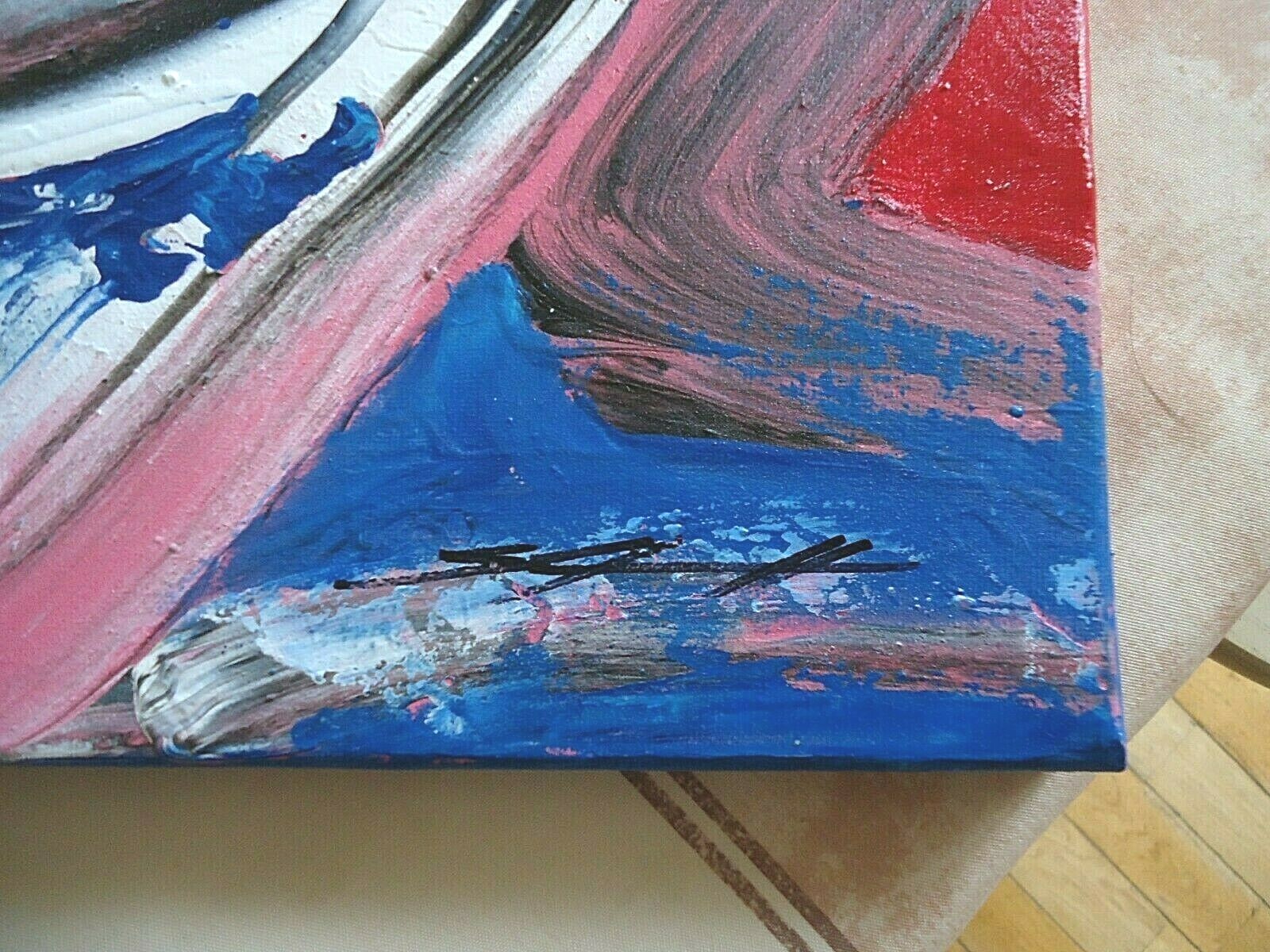 ORIGINAL PAINTING Signed «Wave Maker»14×14 stretched canvas Steven G. Graff