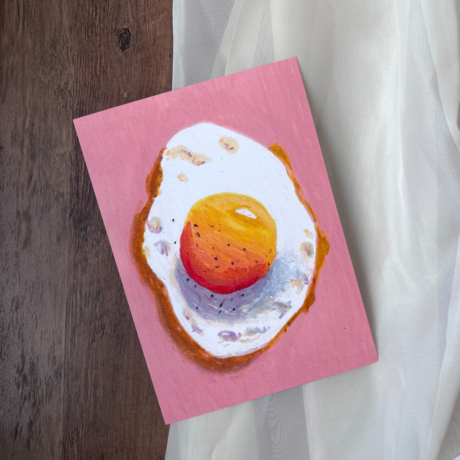 ACEO Original Painting Food PRINT Acrylic Painting by Clarrissia