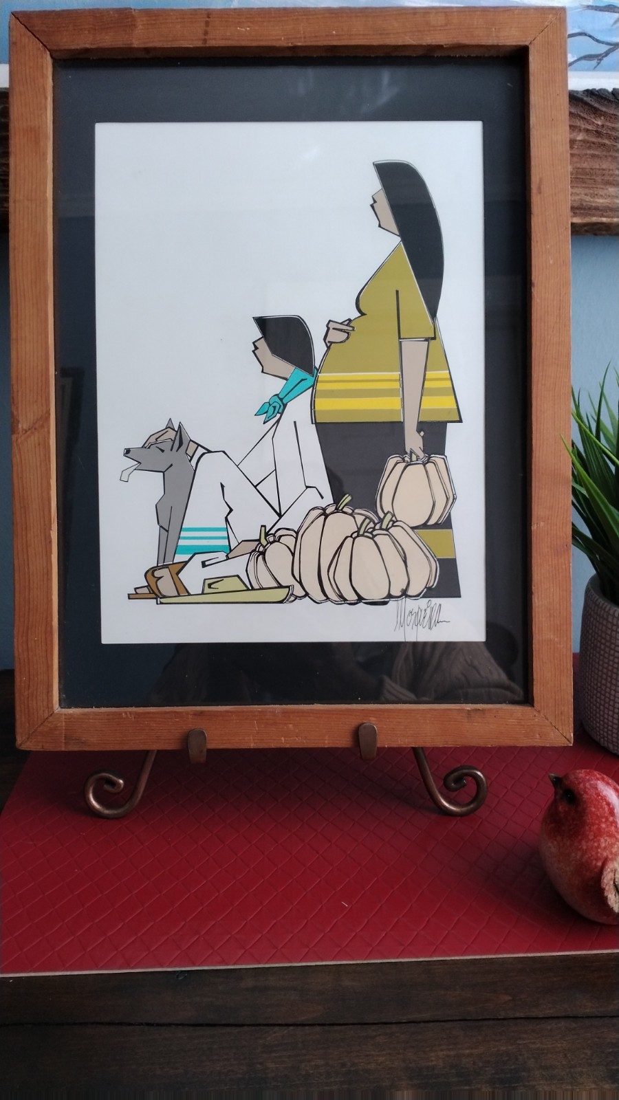 A Beautiful Original Vintage 1970 Painting Signed By The Artist