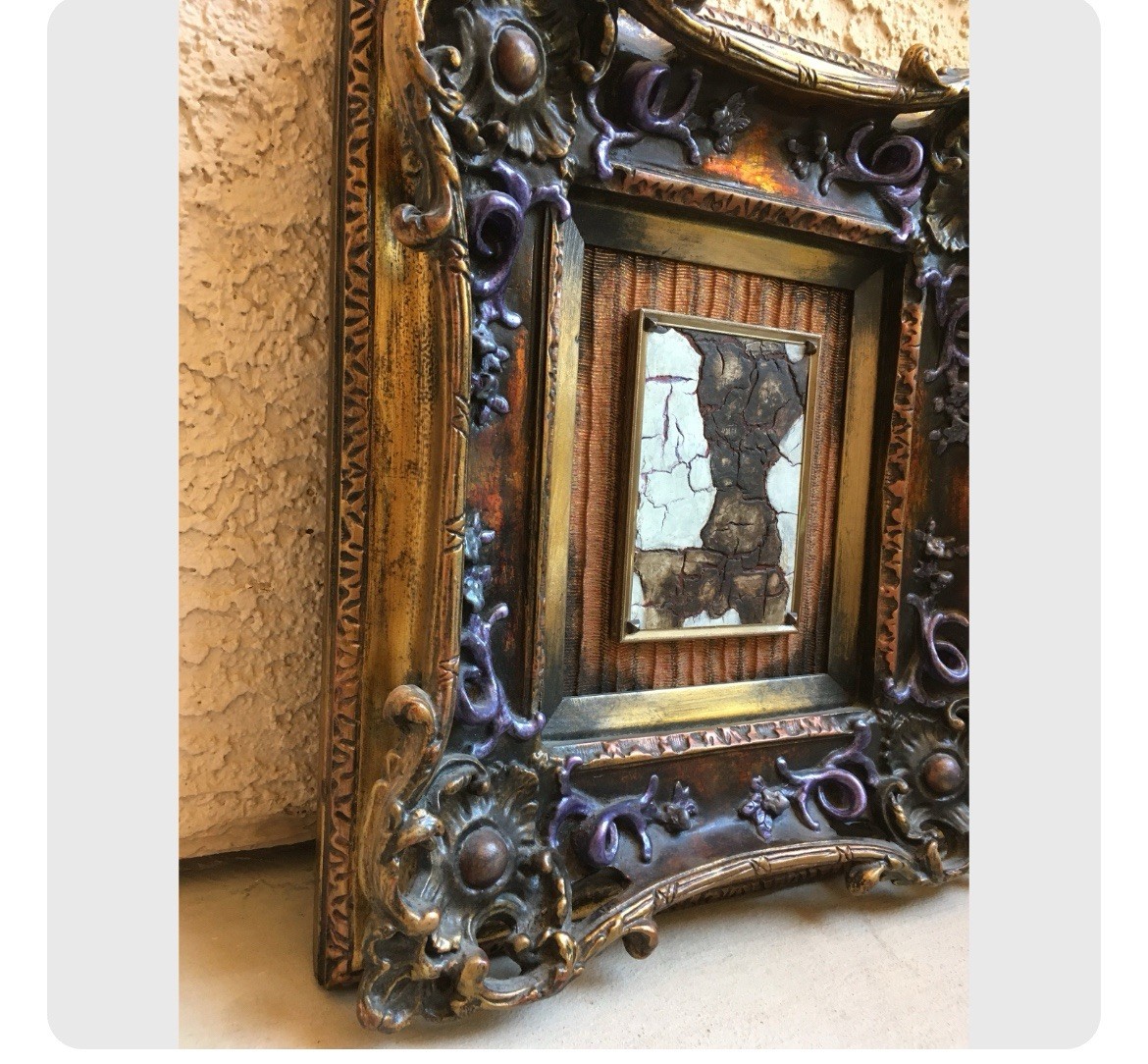 “Black Is Beautiful,” By Tazz Original Mixed Media Painting Framed 19.5”x17 5/8”