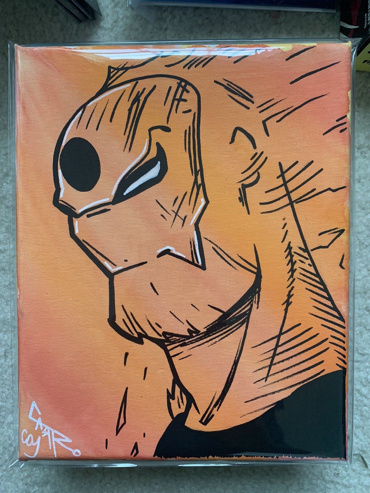Sunfire Mixed Media Canvas Art, X-Men, Marvel, New Mutants