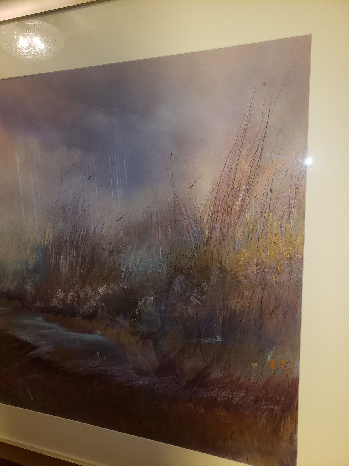 Nancy Hannum Painting Very Large Original Pastel Lobby Piece Dr. Lori Appraised 