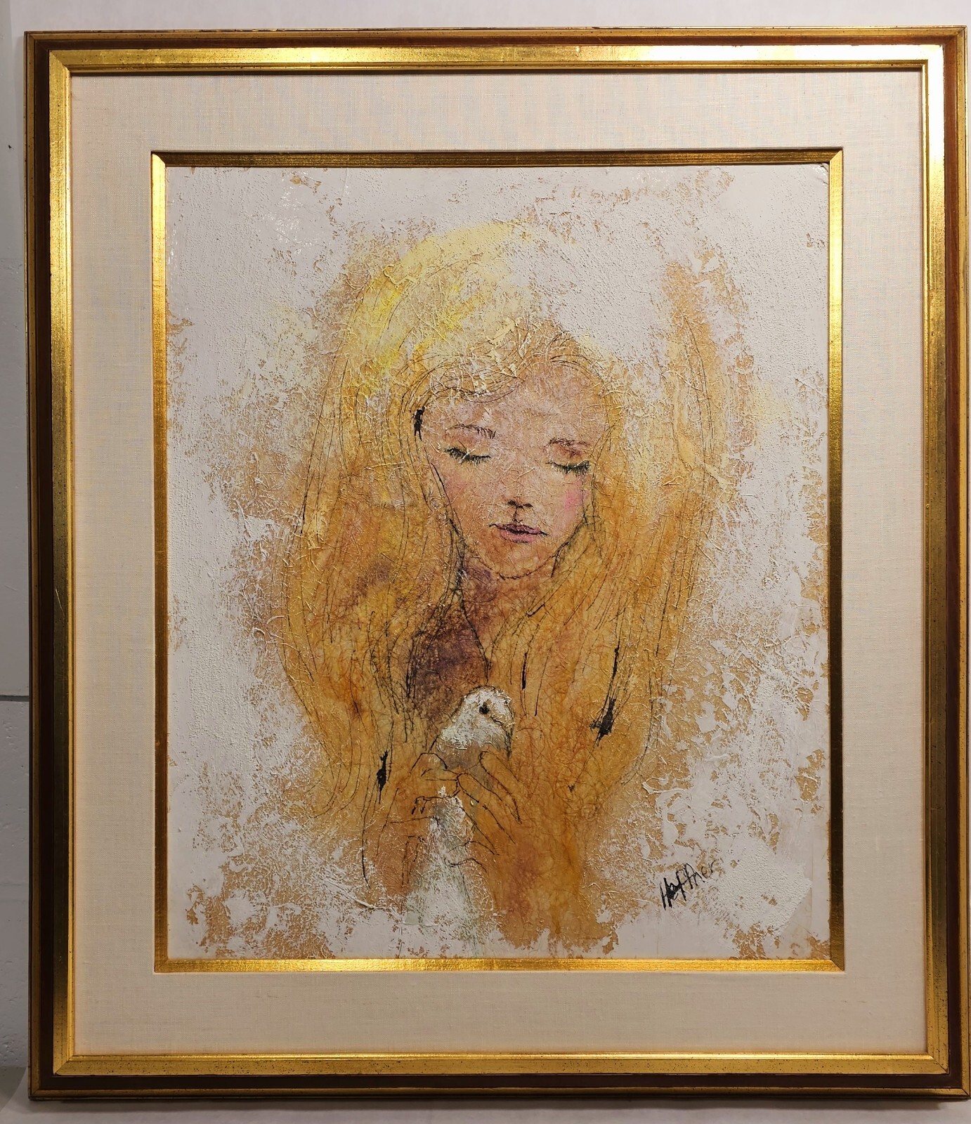 Min Century Heffner Oil On Rice Paper On Canvas Cooper Union