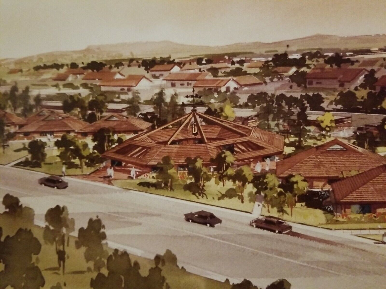 Architectural Rendering Drawings Bakersfield City Buildings Milazzo Watercolor